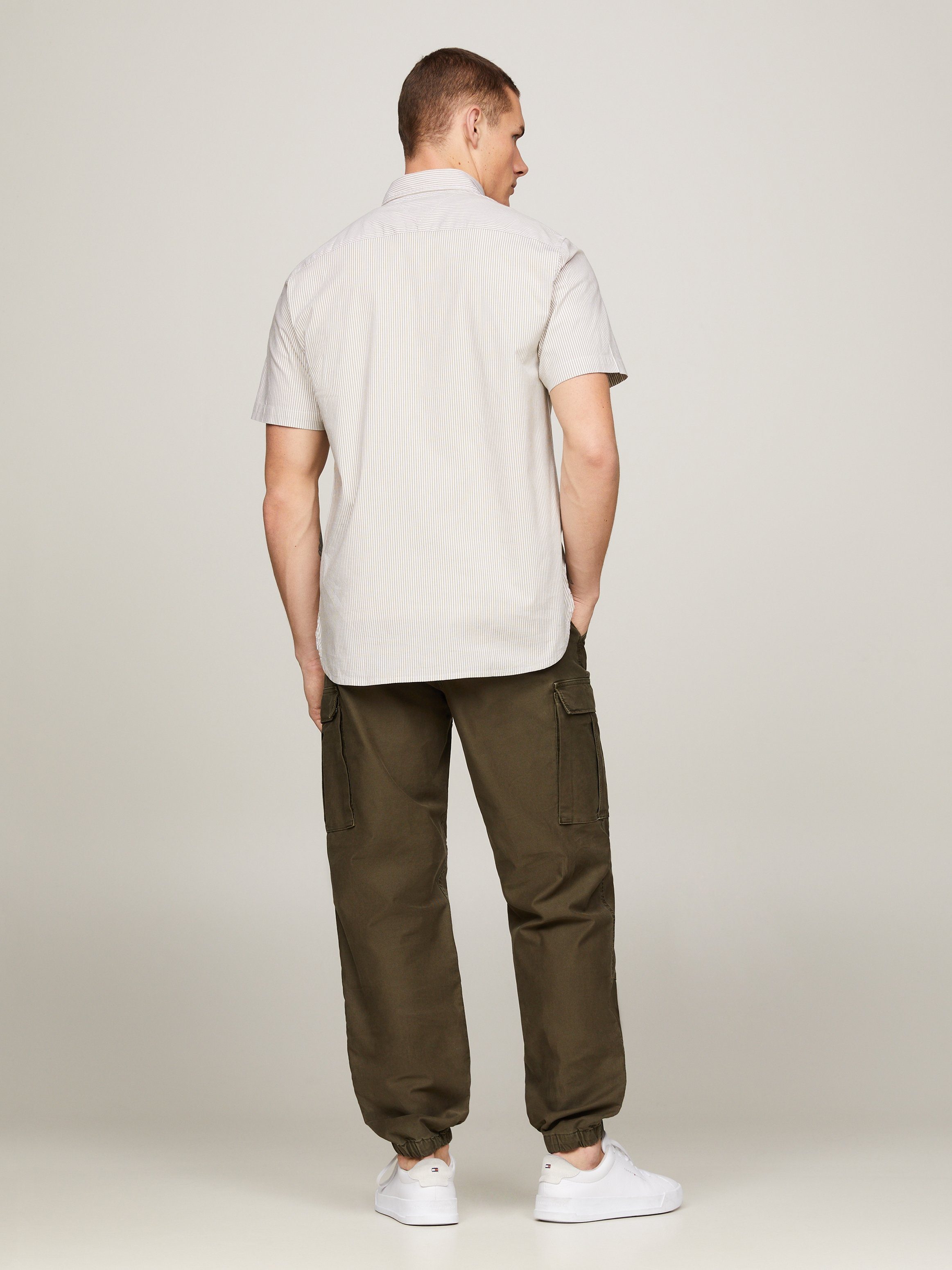 Tommy Hilfiger Overhemd met korte mouwen FLEX MULTI STRIPE RF SHIRT