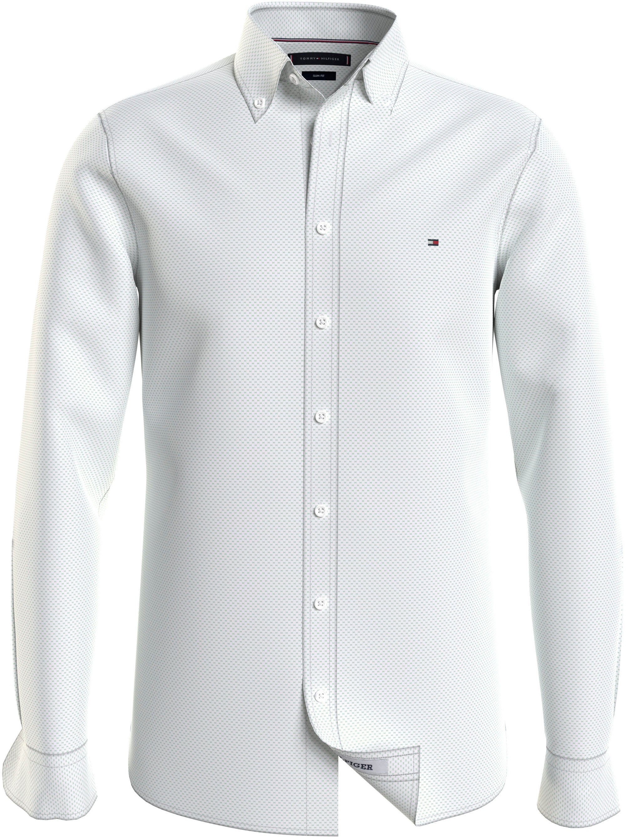 Tommy Hilfiger Overhemd met lange mouwen FLEX MINI PRINT SF SHIRT