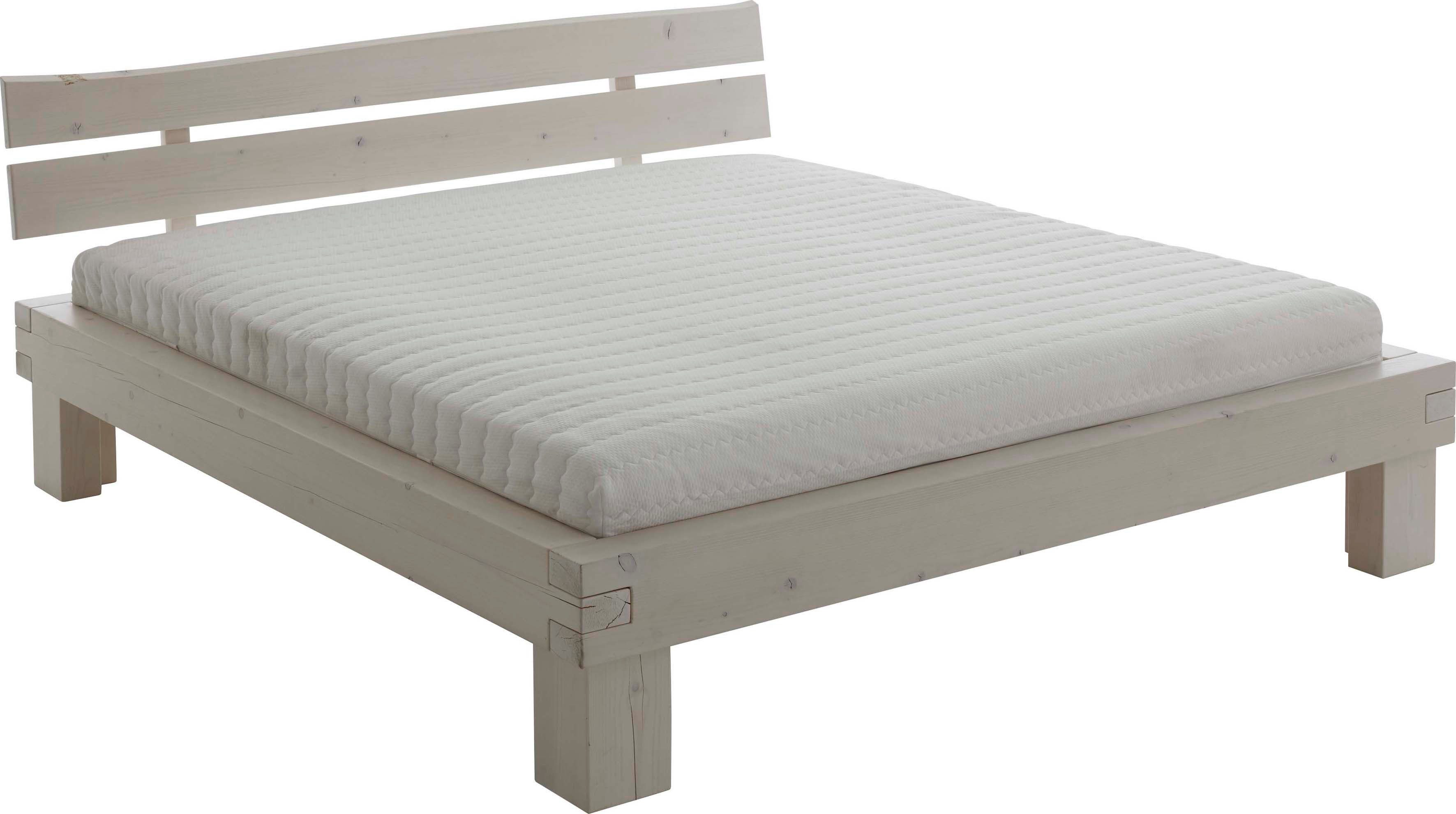 Relita Futonbed Bellmund gemaakt van massief vuren in white wash met natuurlijke houtnerf