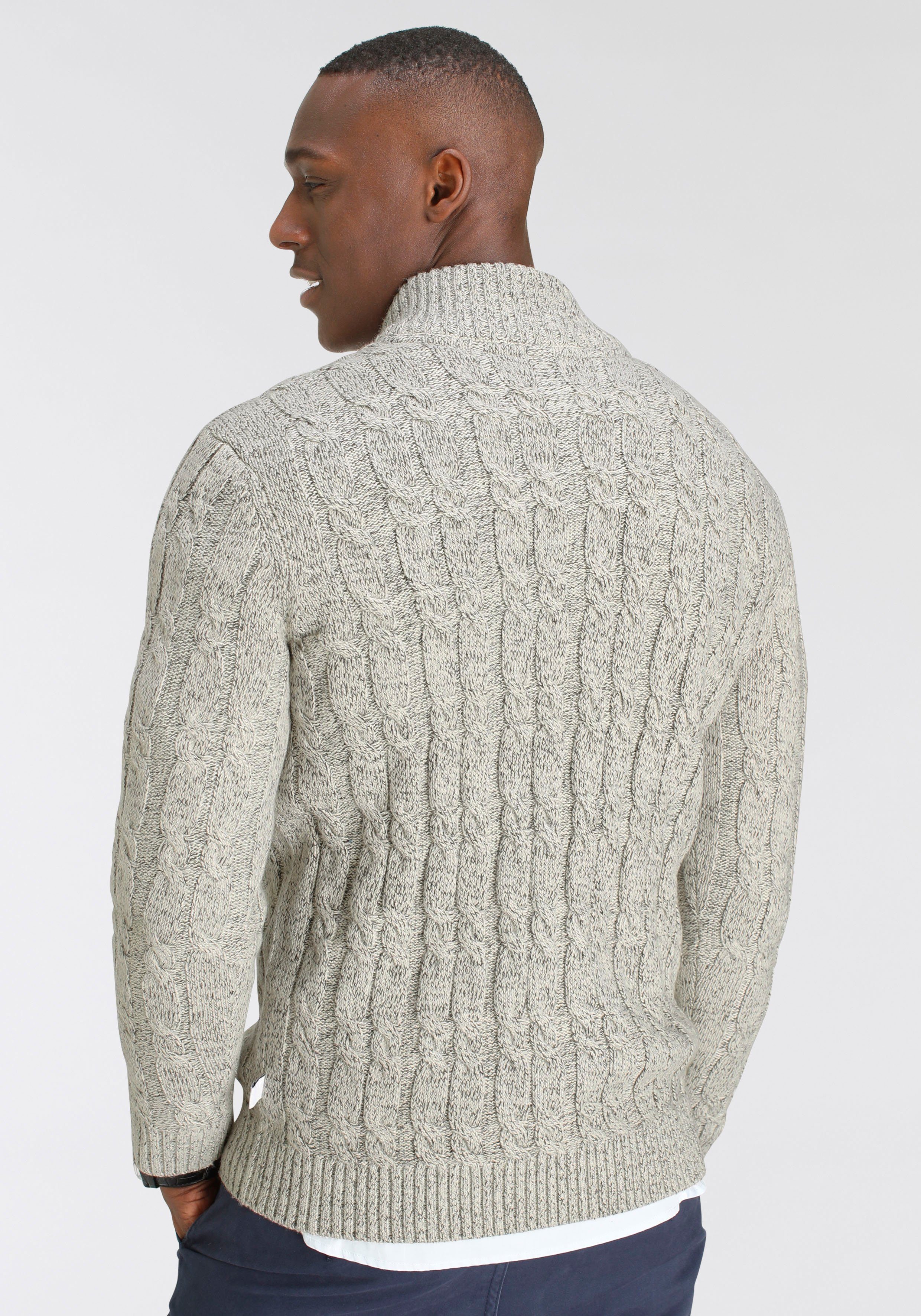 DELMAO Schipperstrui Tot maat 3XL met kabelpatroon - nieuwe marke!