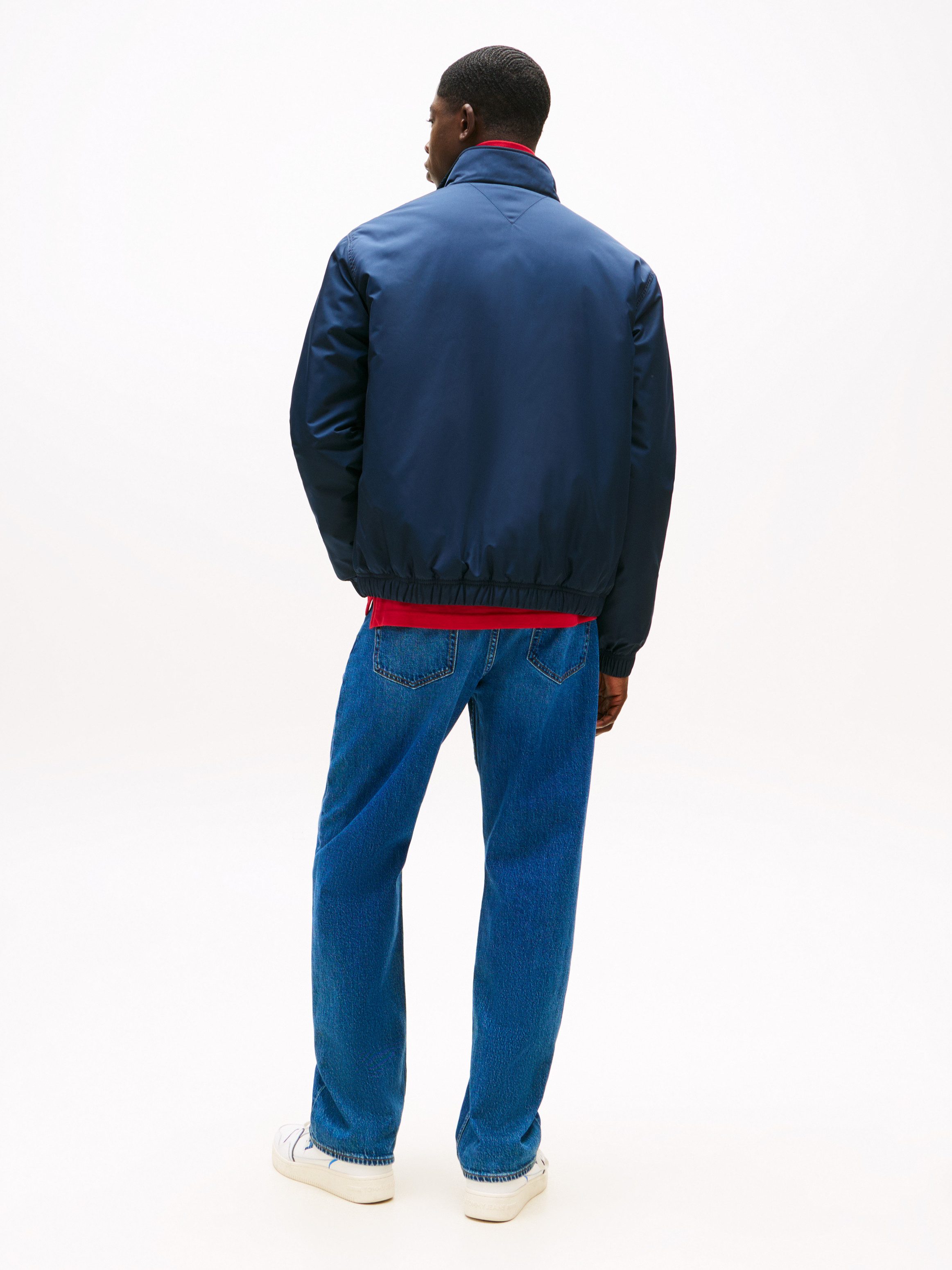 TOMMY JEANS Blouson TJM ESSENTIAL PADDED JACKET EXT glanzend, stretch manchetten, opstaande kraag