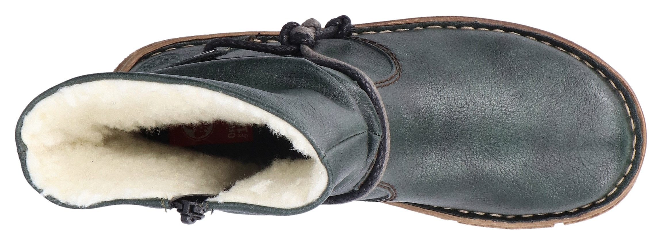 Rieker Winterlaarzen winter-enkellaars, slouchy schacht, ritssluiting, met warme voering