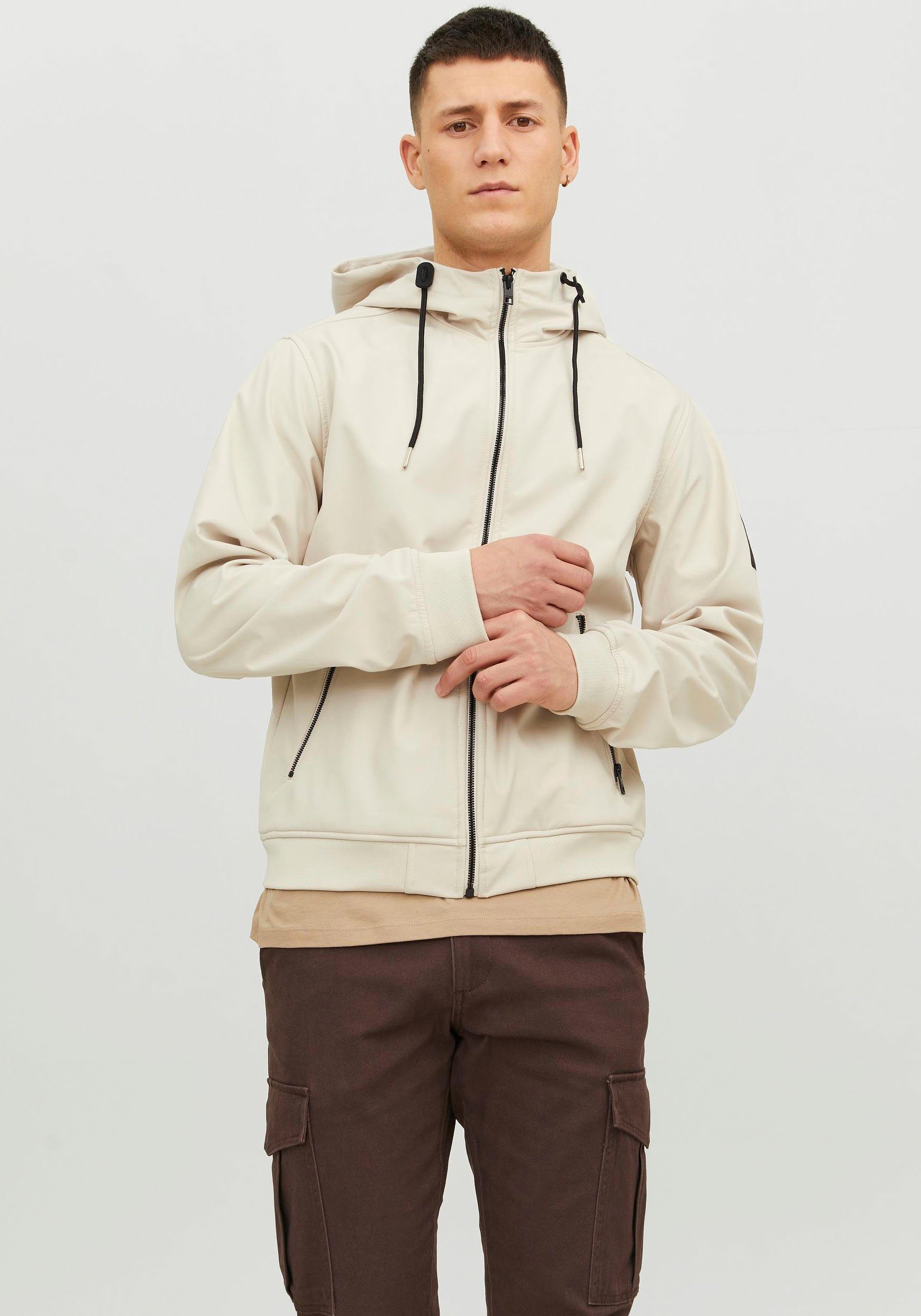 Jack & Jones Softshell-jack JJEBASIC SOFTSHELL HOOD NOOS