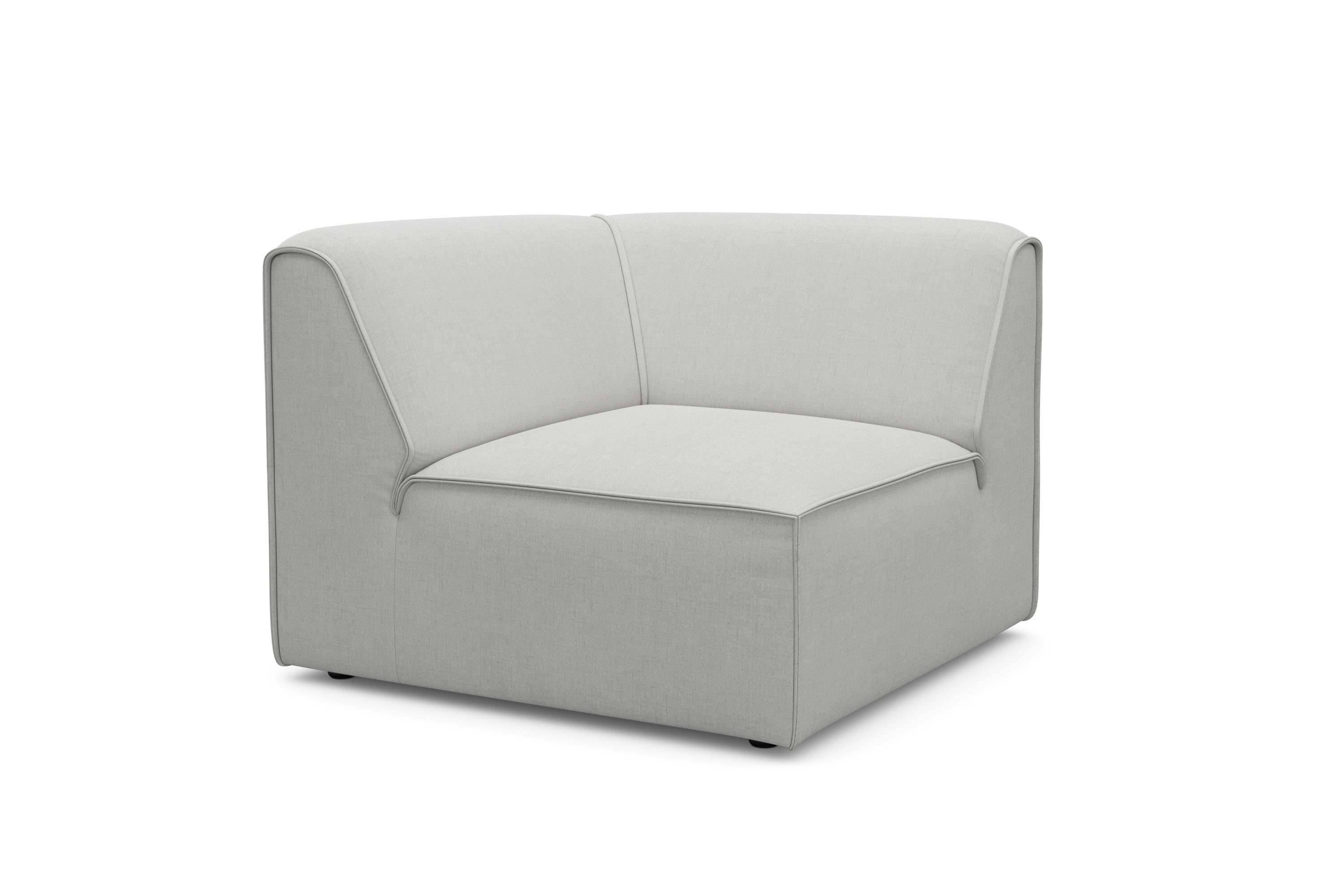 RAUM.ID Bank-hoekelement Merid, sofa-element, afmetingen B/D/H: 97/97/46 cm als module of apart te gebruiken, voor individuele samenstelling
