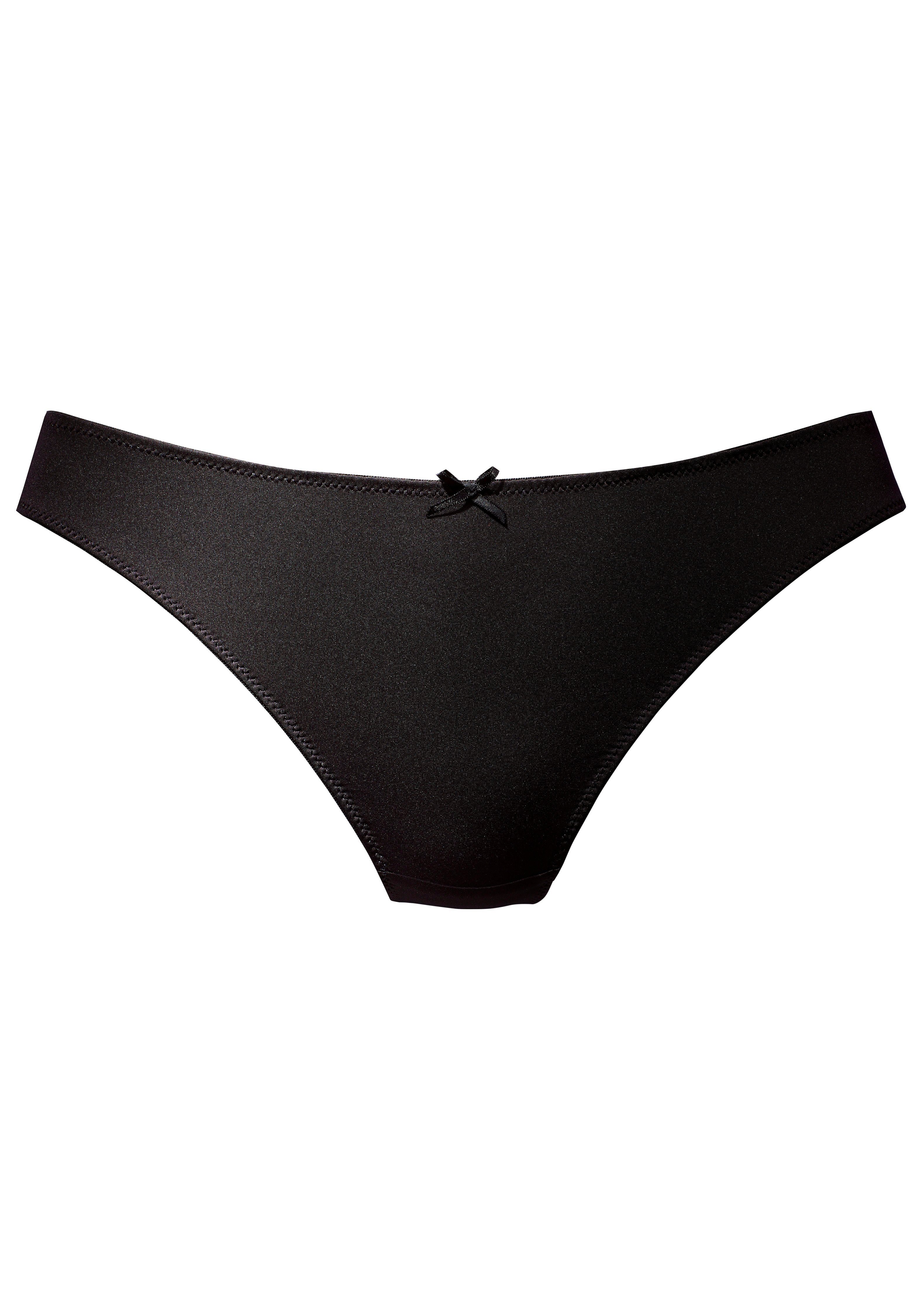 Vivance String uit bloemige jacquardkant en zacht microtouch-materiaal