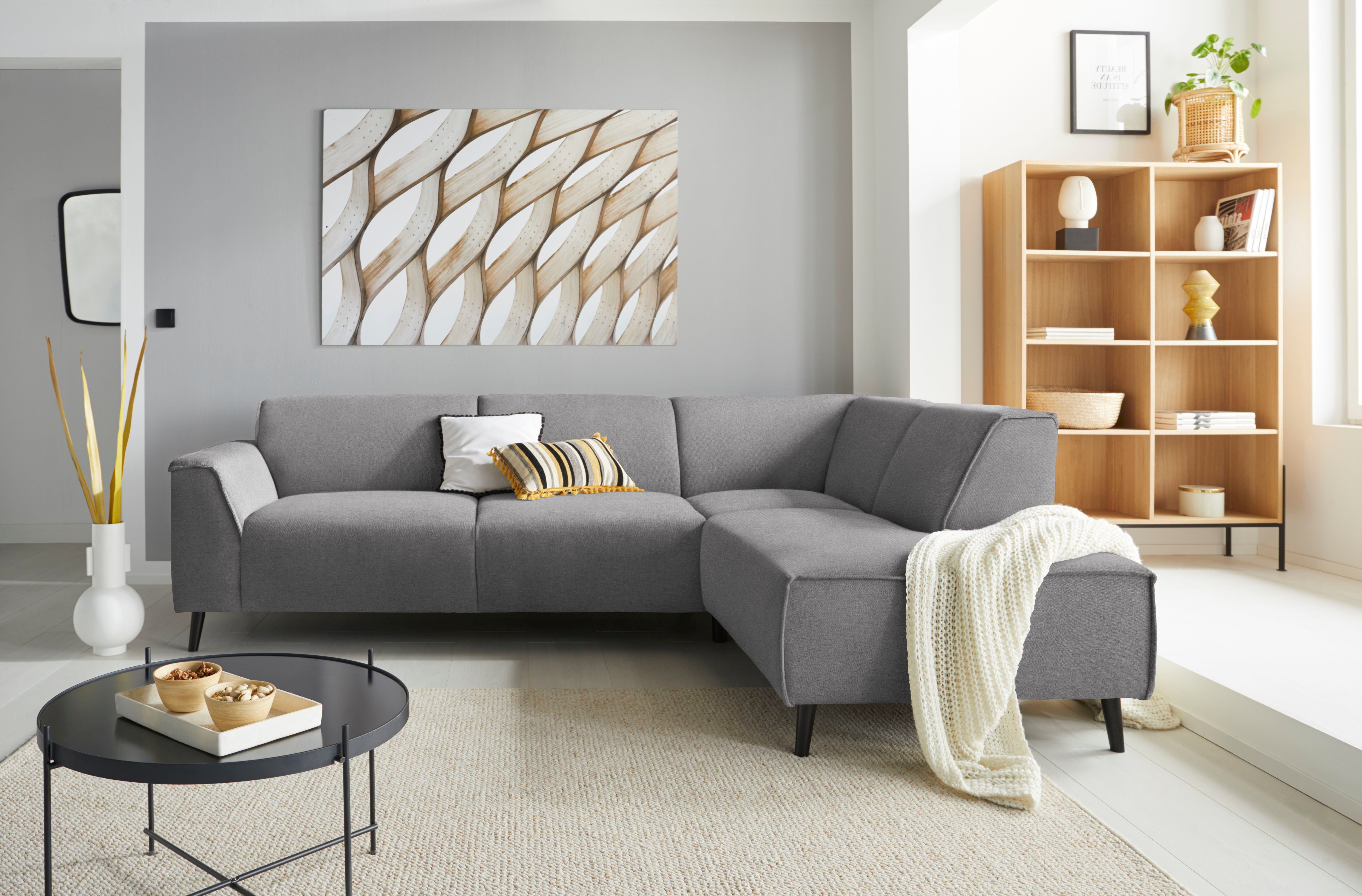 DOMO collection Hoekbank Amora, comfortabel en tijdloos, L-vorm