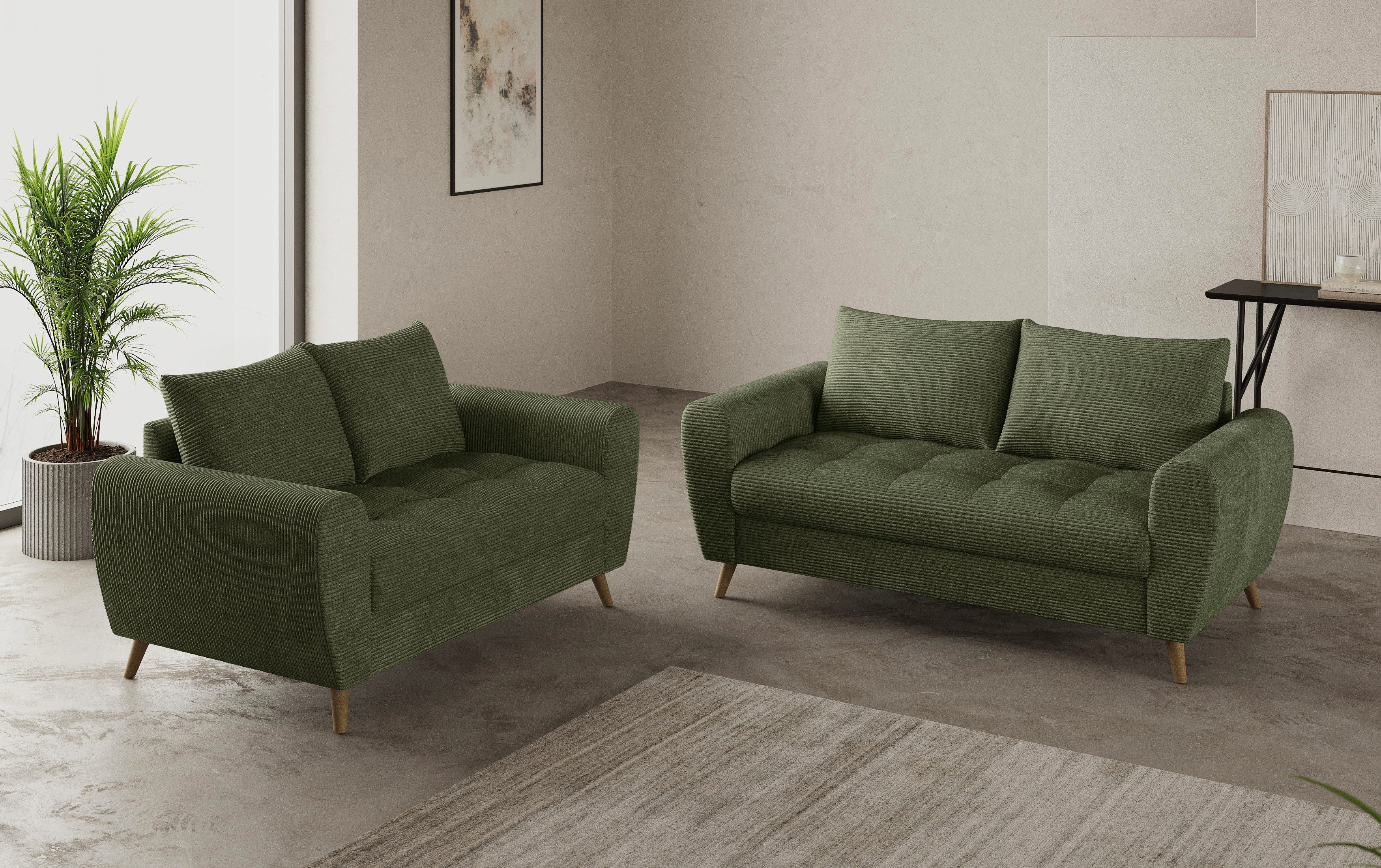 Mr. Couch 2-zitsbank Blackburn II Met koudschuimvering tot 140 kg belastbaar