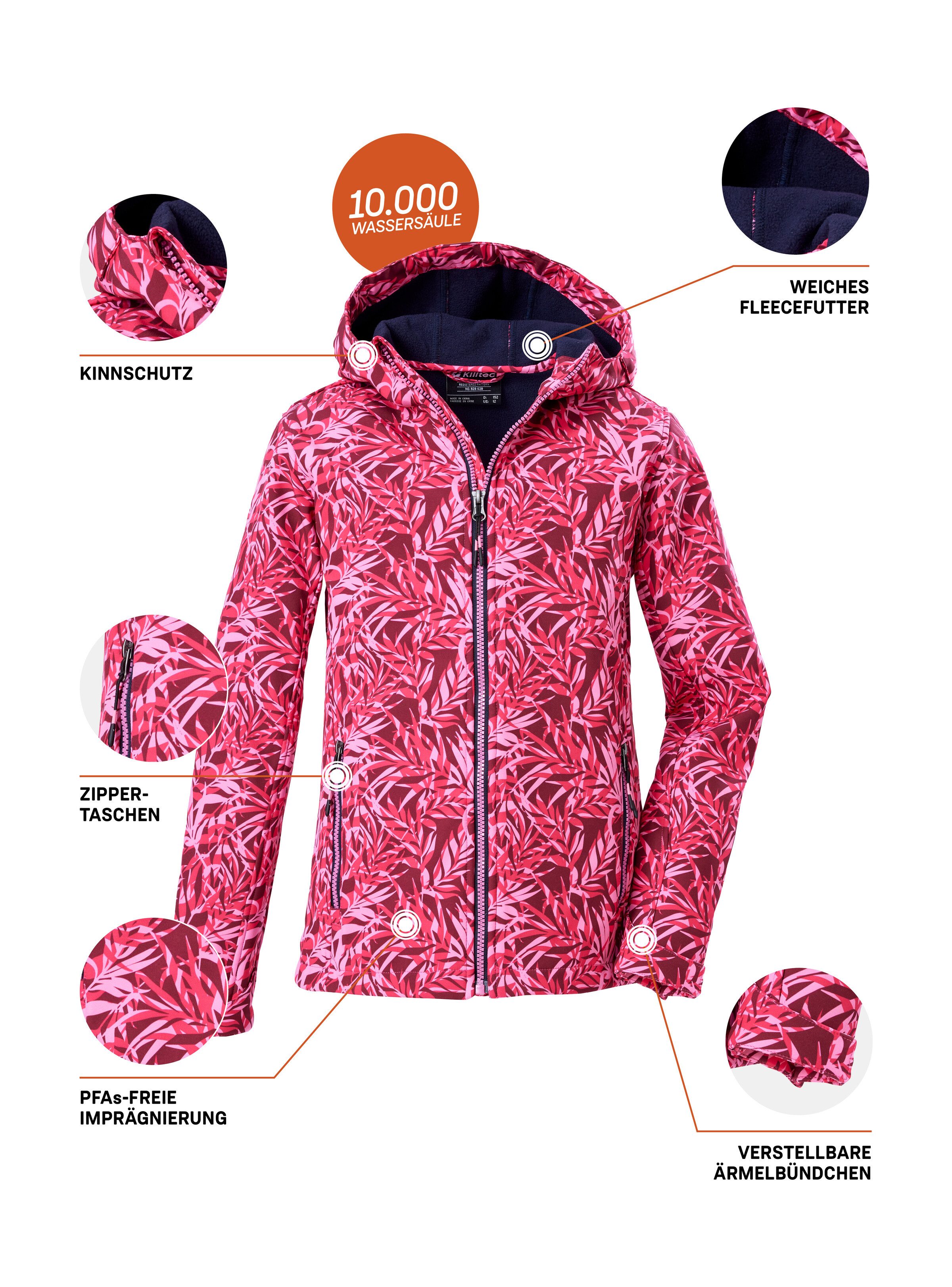 Killtec Softshell-jack Meisjes Softshell-jack Print