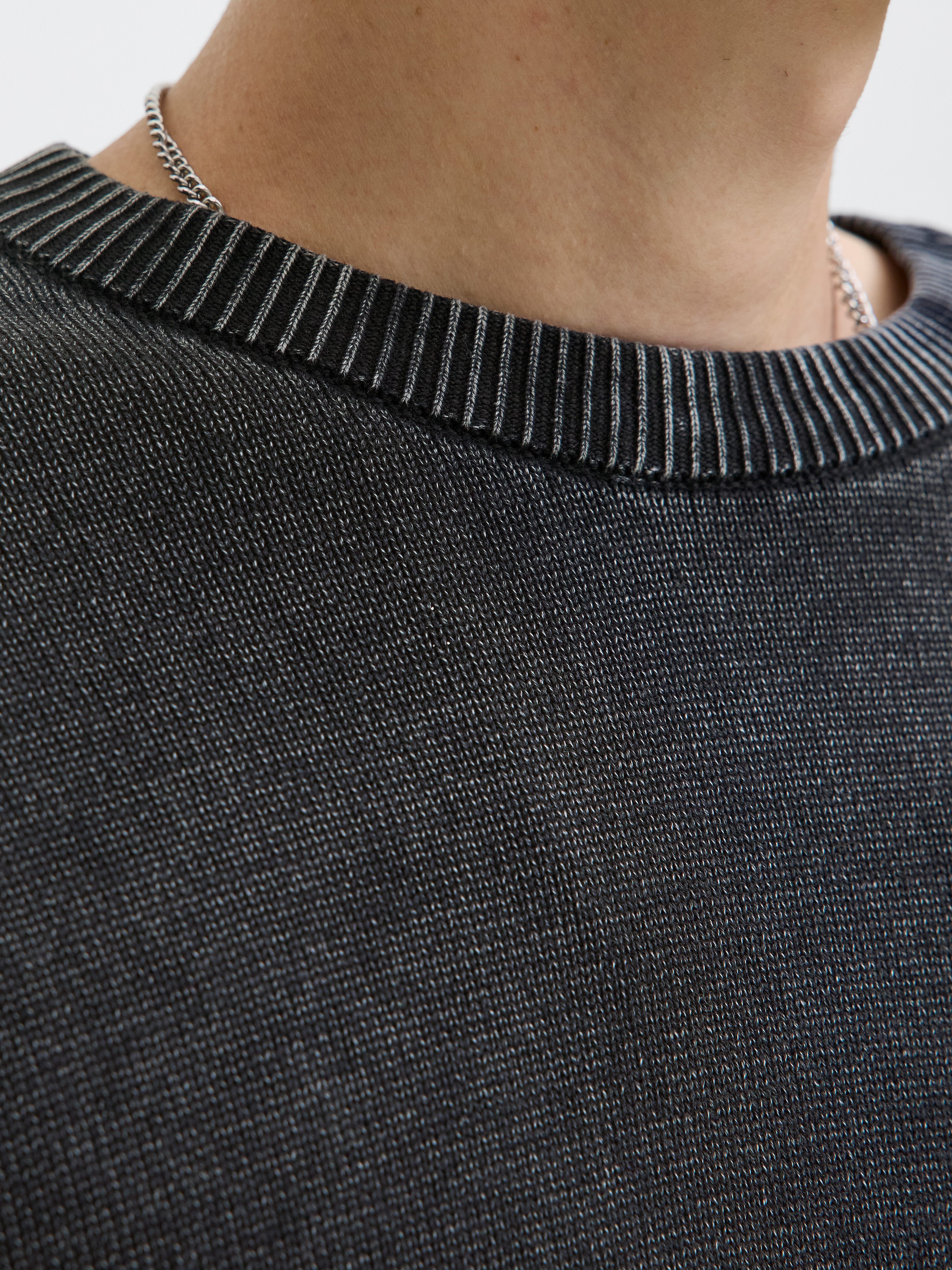 Jack & Jones Trui met ronde hals JJECHARGE FADED KNIT CREW NECK NOOS