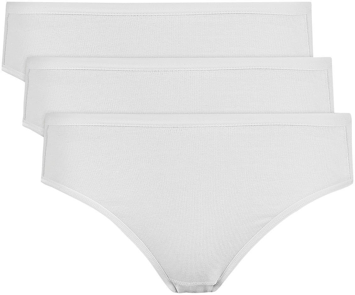 Nina Von C. Jazz-hipsters met superplatte pijpafsluitingen (3 stuks) dames hipsters maat 42 wit