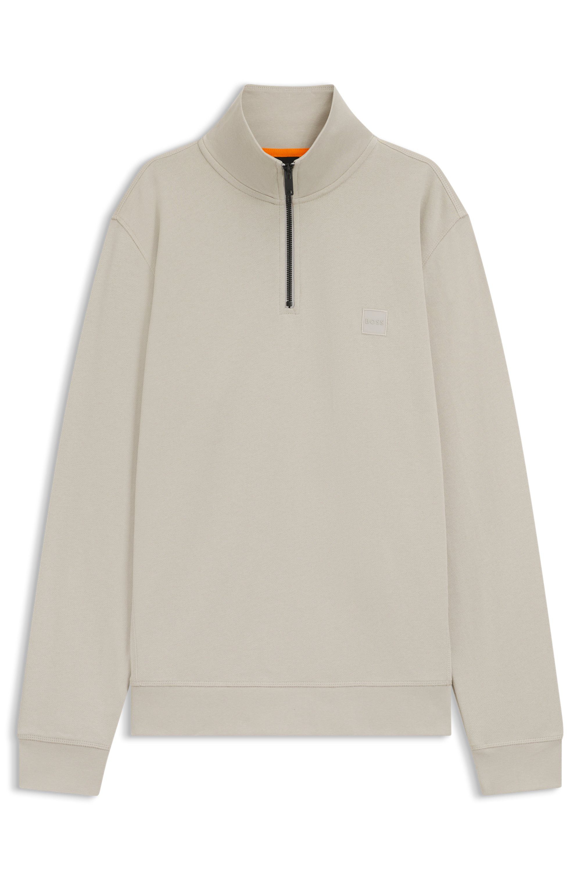 Boss Orange Sweatshirt Zetrust met een ritssluiting bij de kraag (1-delig)