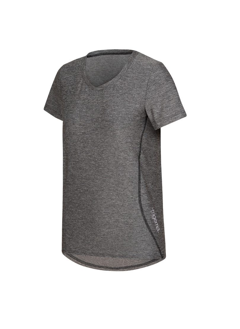 Trigema T-shirt TRIGEMA sportshirt in mêlee-look (1-delig)