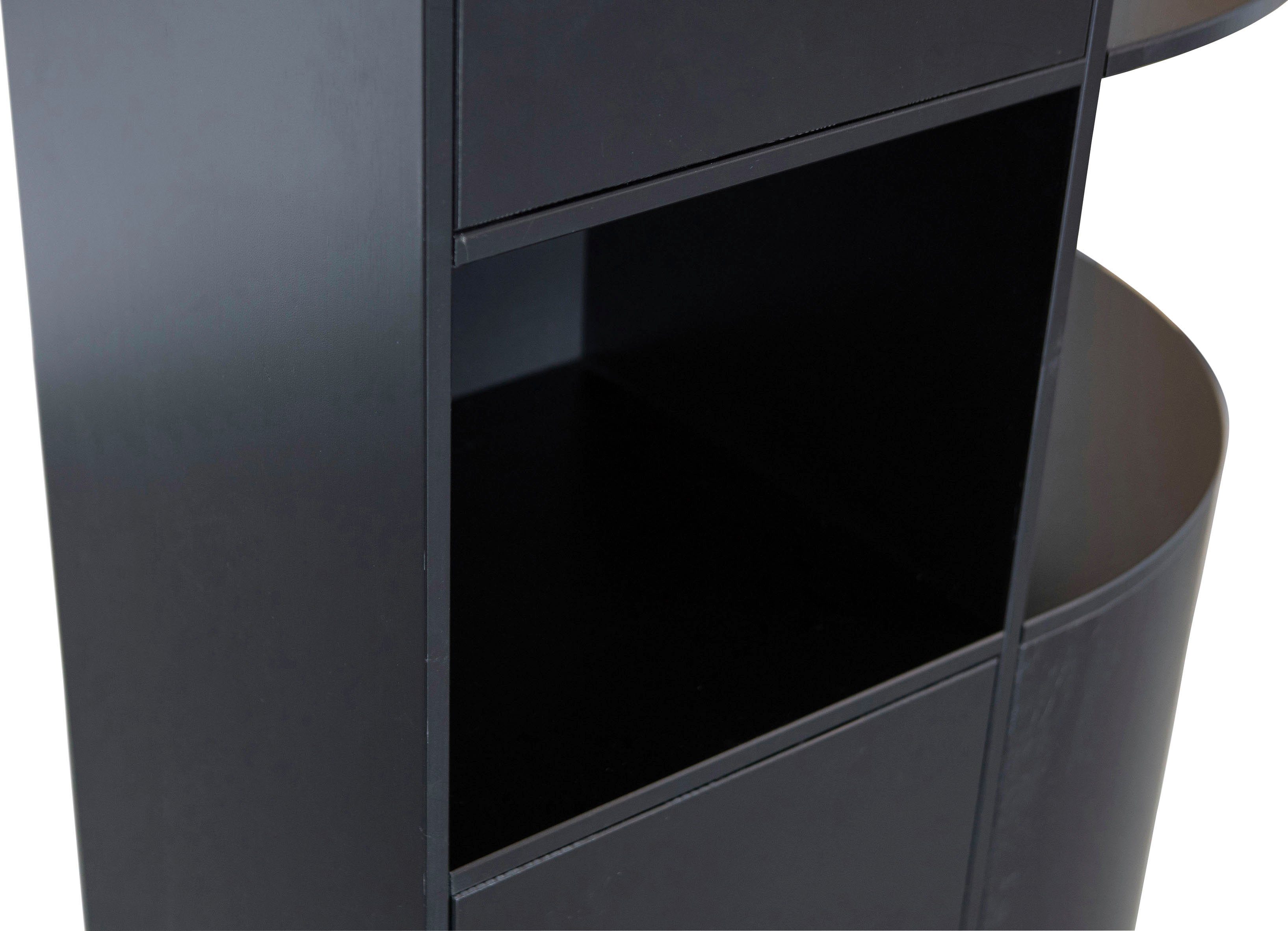 WOOOD Vitrinekast Finca met modern push-to-open systeem, breedte 78 cm