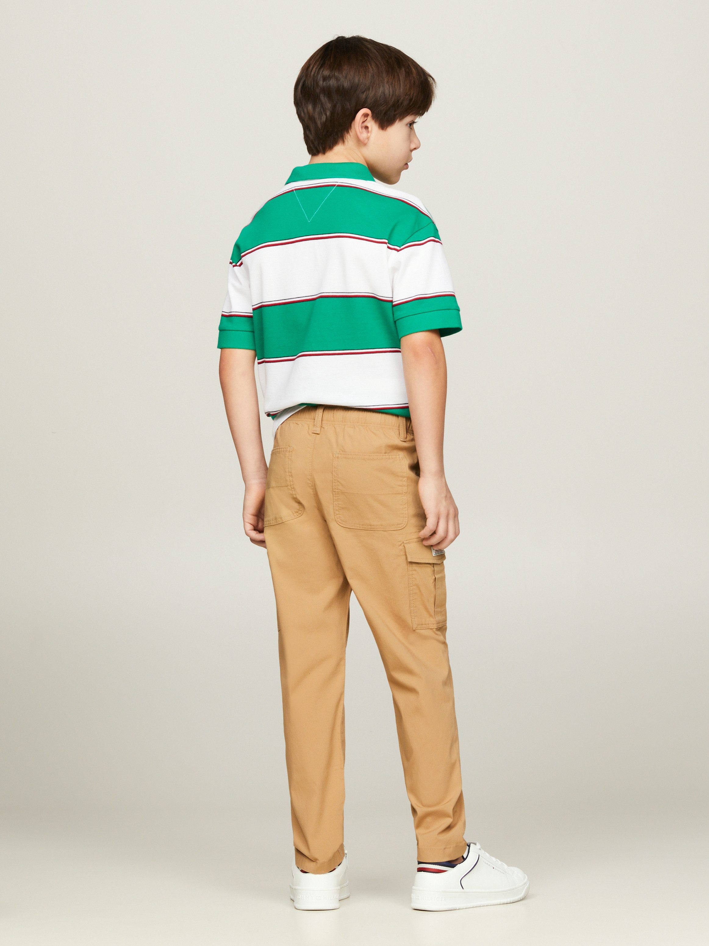 Tommy Hilfiger Geweven broek CARGO WOVEN PANTS Kinderen tot 16 jaar cargotassen elastische tailleband