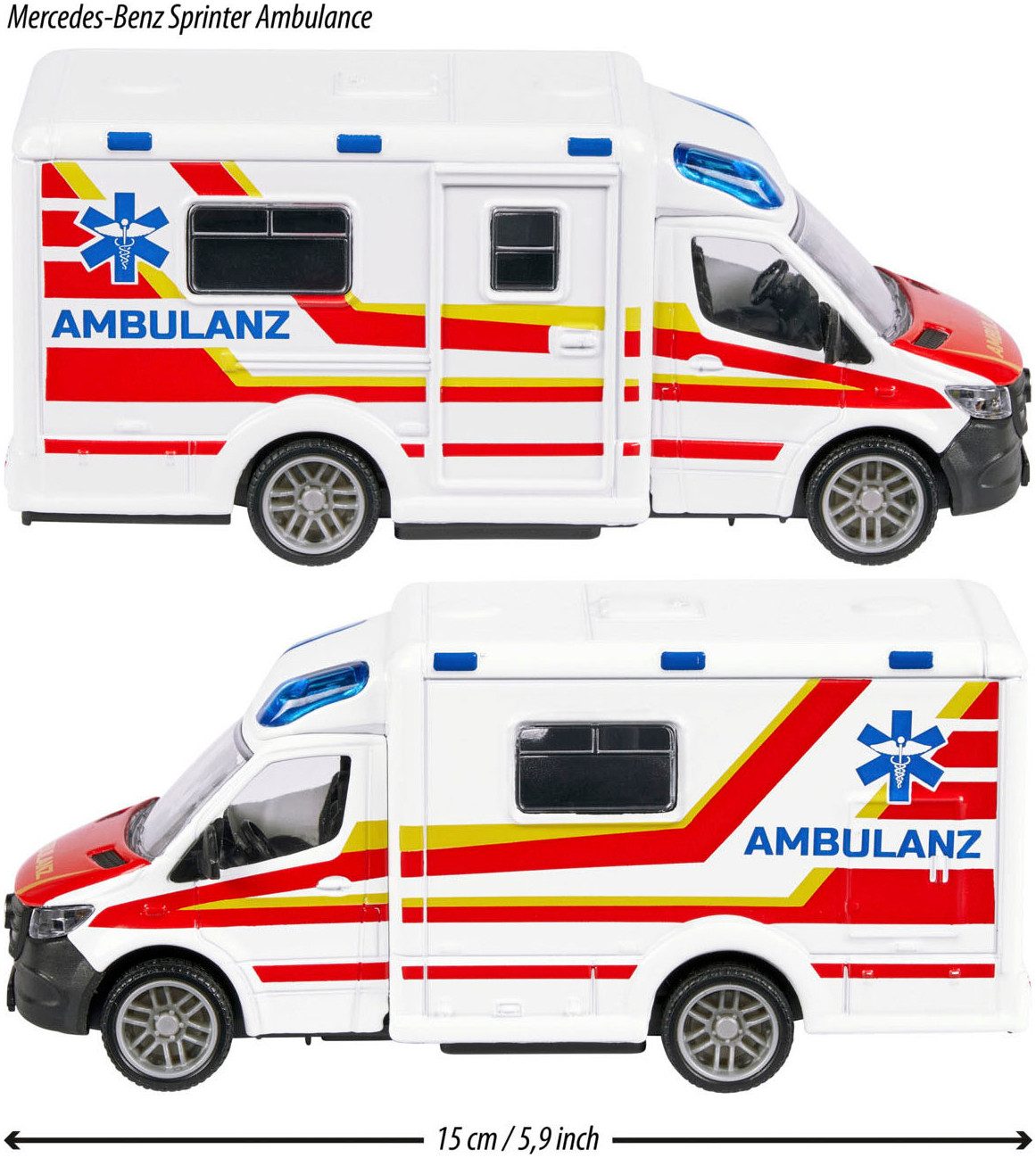 majORETTE Speelgoed-ambulance Mercedes-Benz Sprinter Ambulance