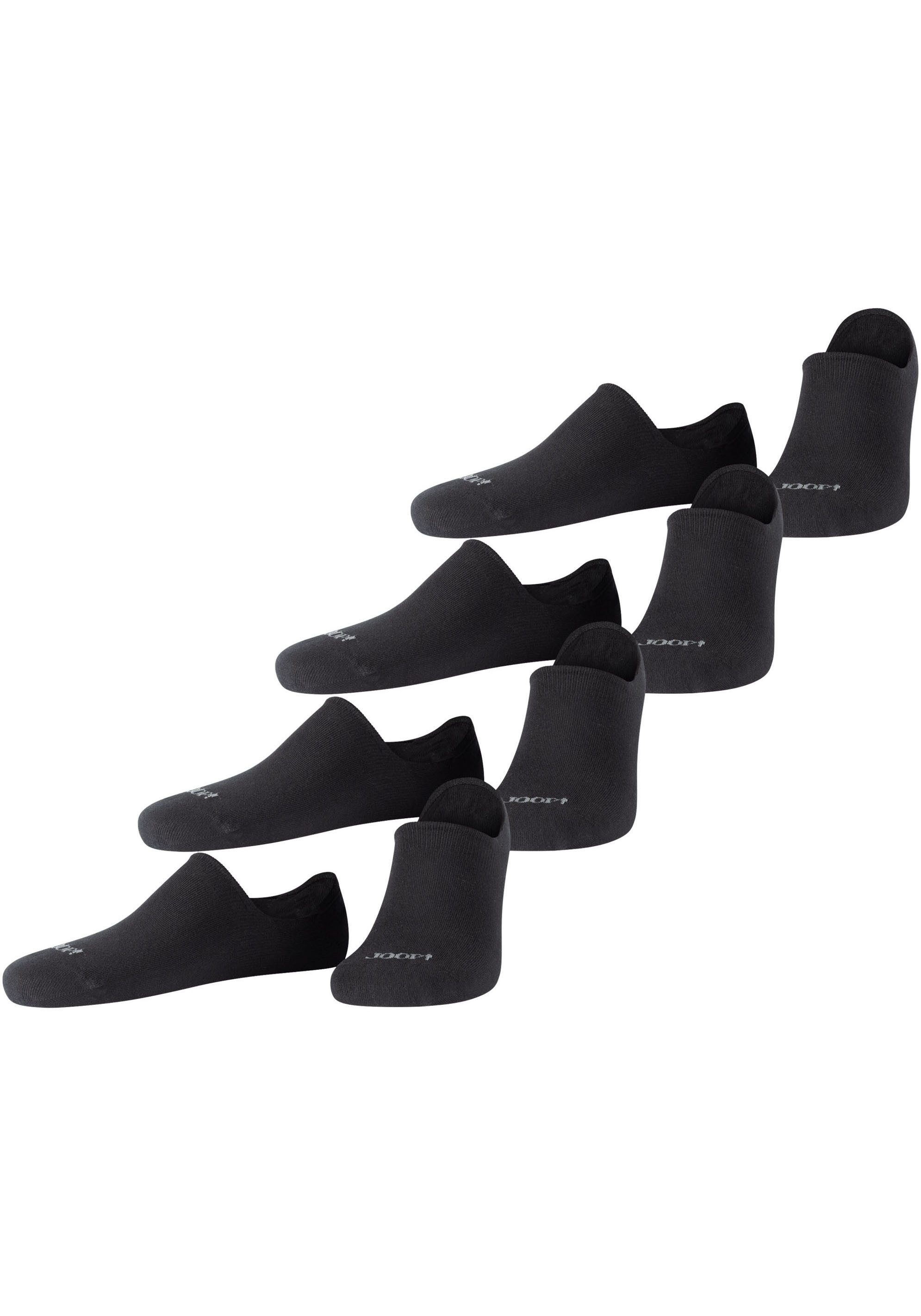 JOOP! Enkelsokken Premium Essentials met versterkte hiel en teen (4 paar)