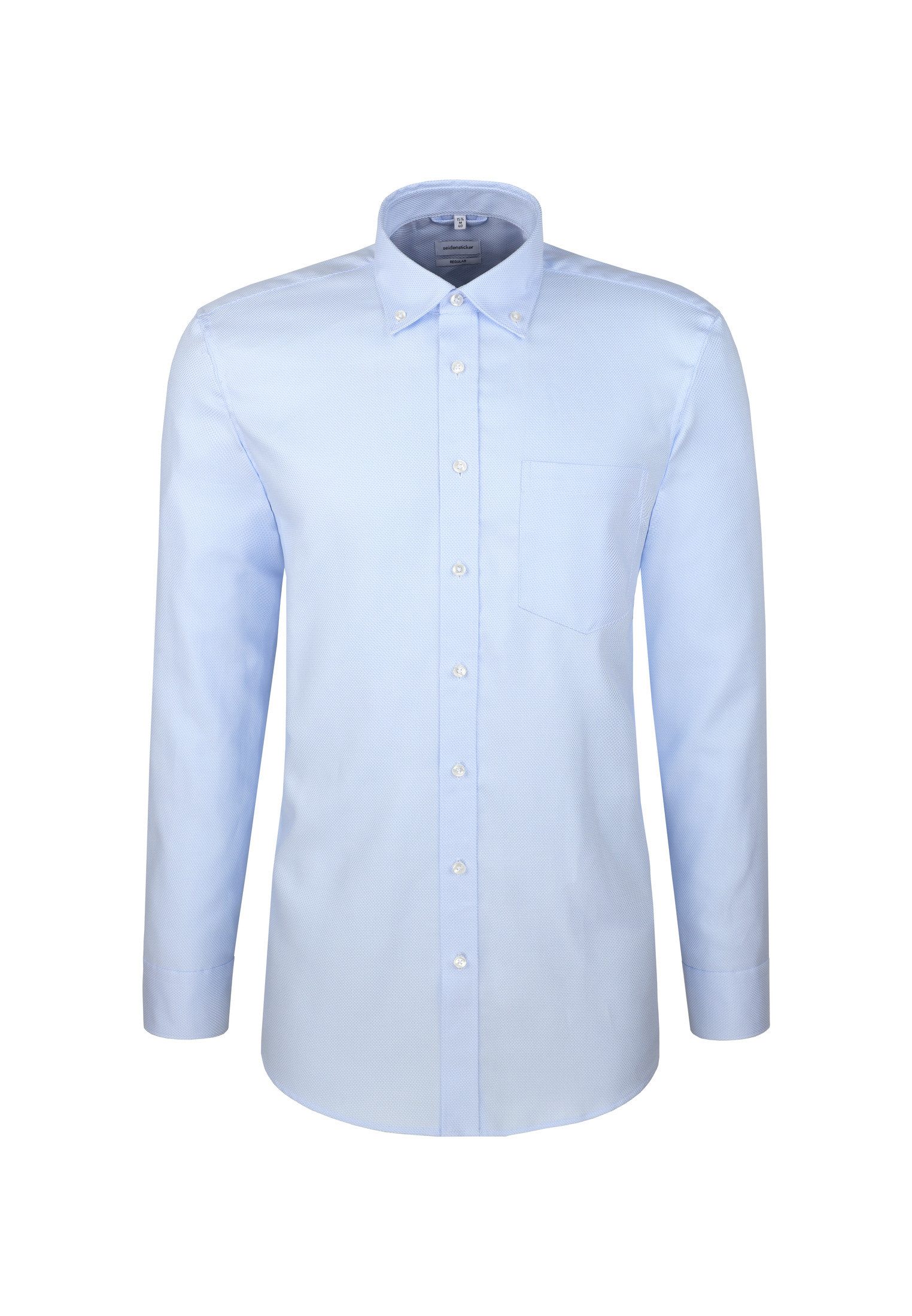 seidensticker Businessoverhemd Zwarte roos Regulier button-down kraagstructuur