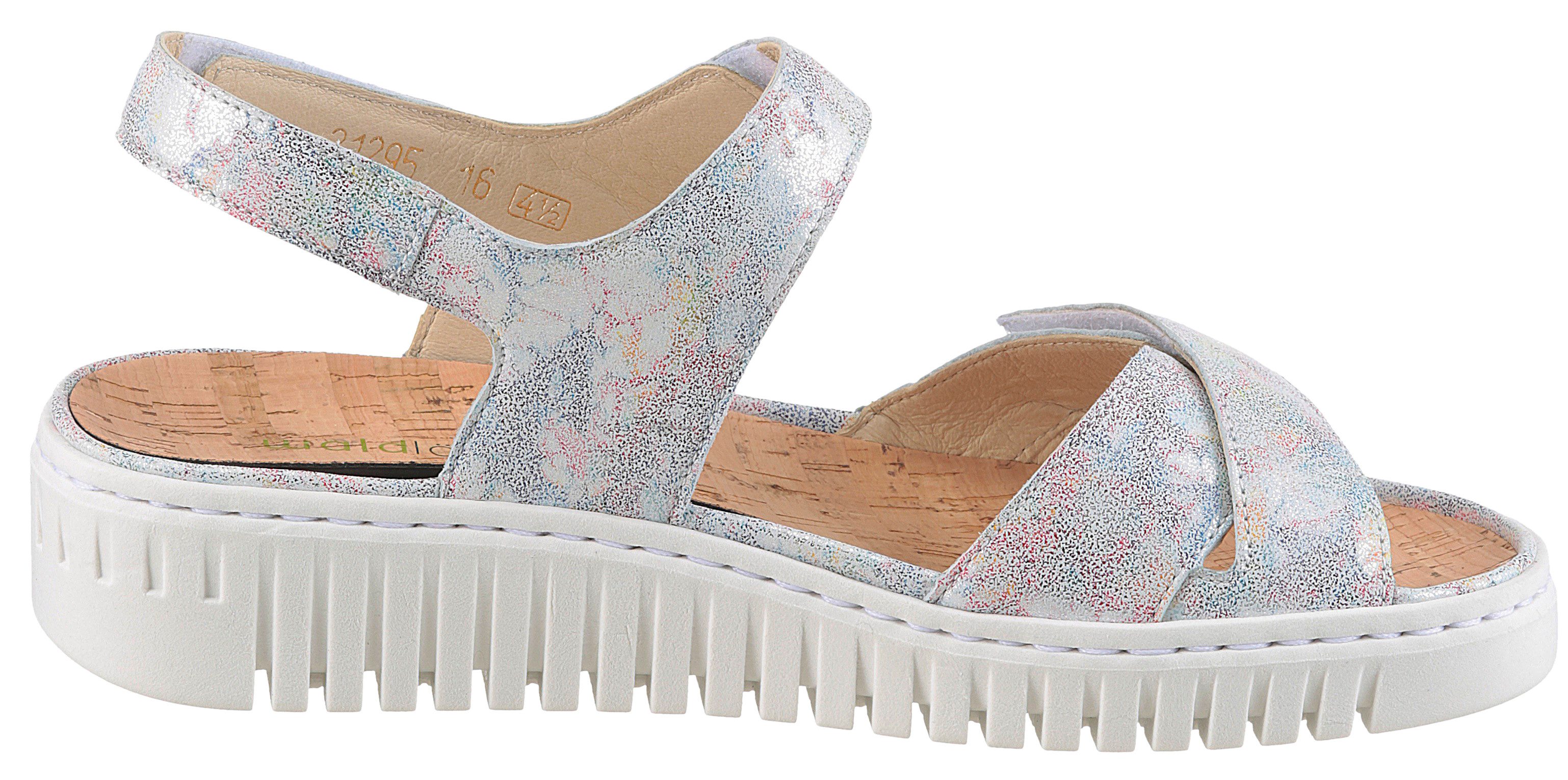 Waldläufer Plateausandalen H-Willow , klittenbandschoen, zomerschoen, comfort-schoen in comfortbreedte h (= zeer breed)