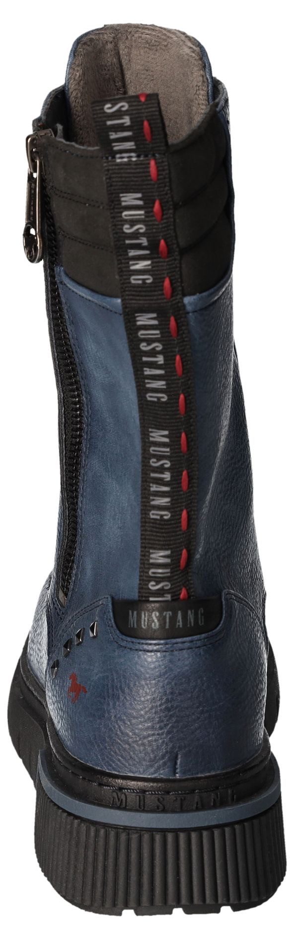 Mustang Shoes Veterschoenen enkellaars, plateaulaarzen, festival, met nagelversiering