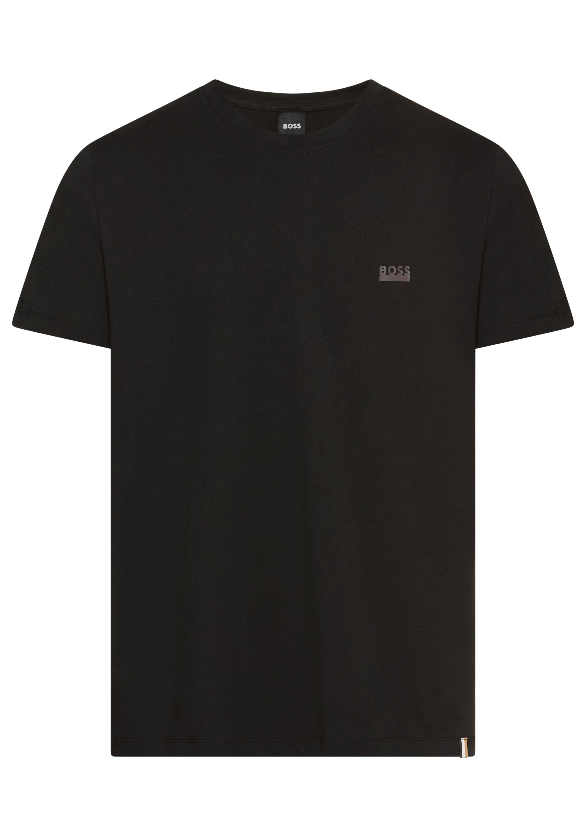 BOSS T-shirt Ronde hals, jersey, klein logo, regular fit