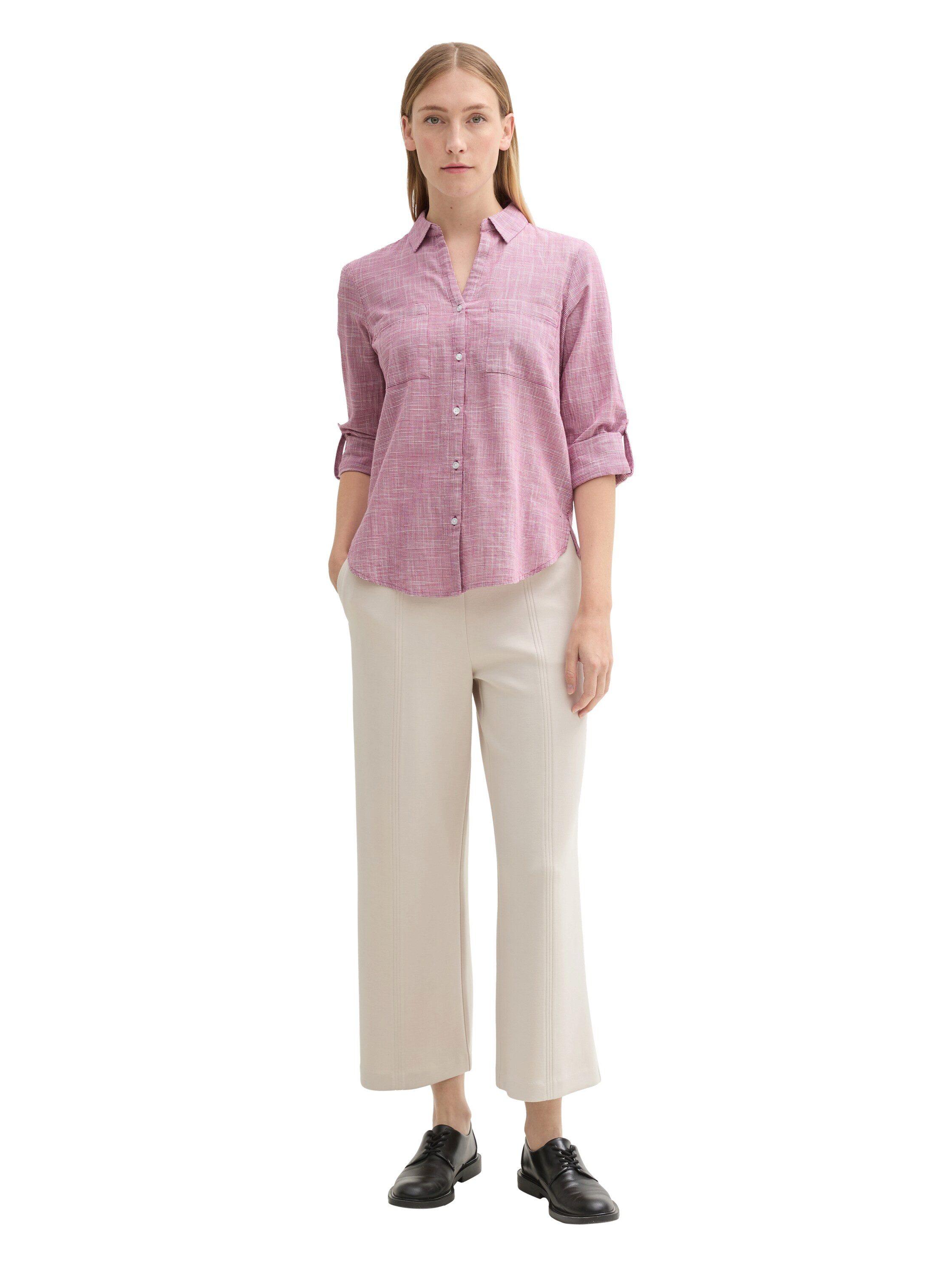 Tom Tailor Blouse met lange mouwen met borstzak