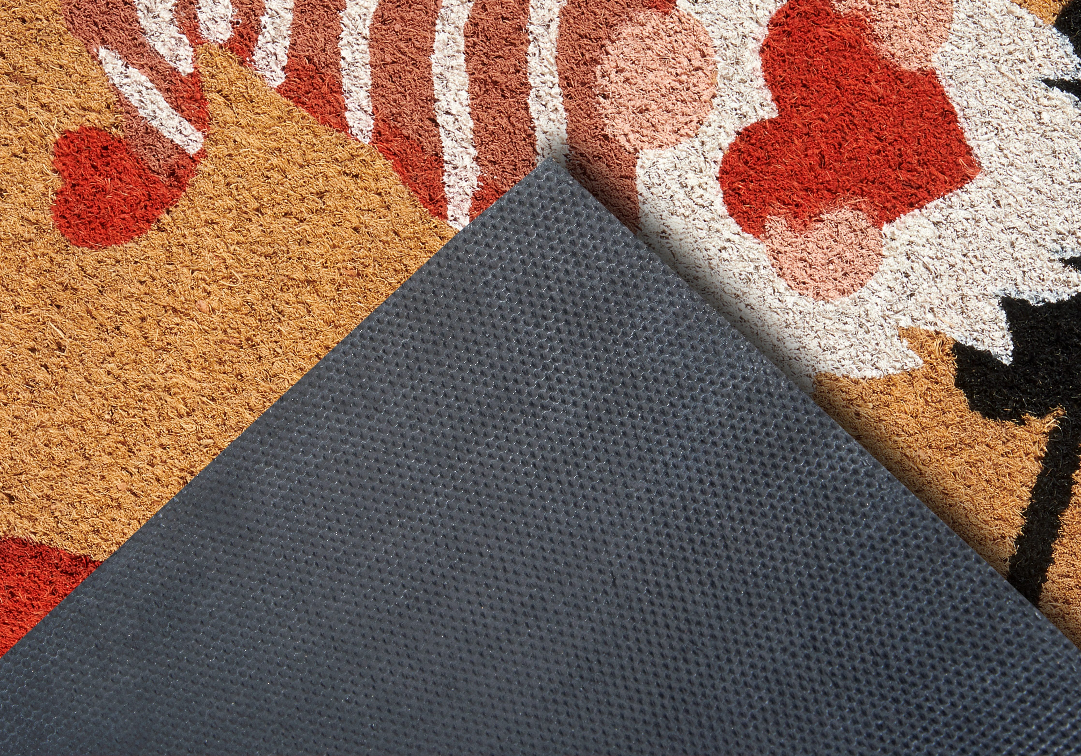 HANSE Home Mat Kokos Gnome Heart, deurmat Vuilafstotende mat, antislip, buiten, kerst, kokosmat, dwerg