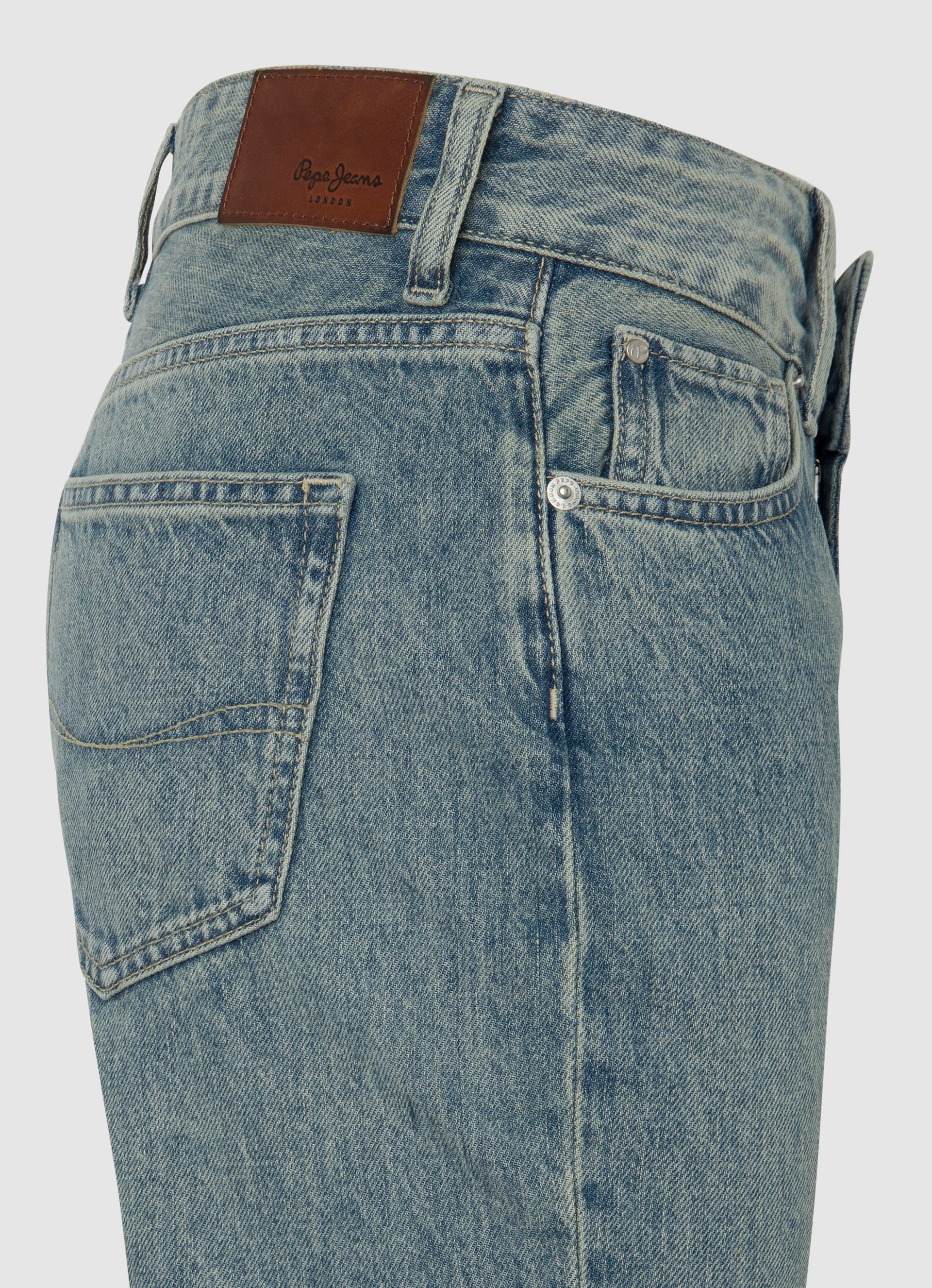 Pepe Jeans Straight jeans MW van robuust katoen-denim