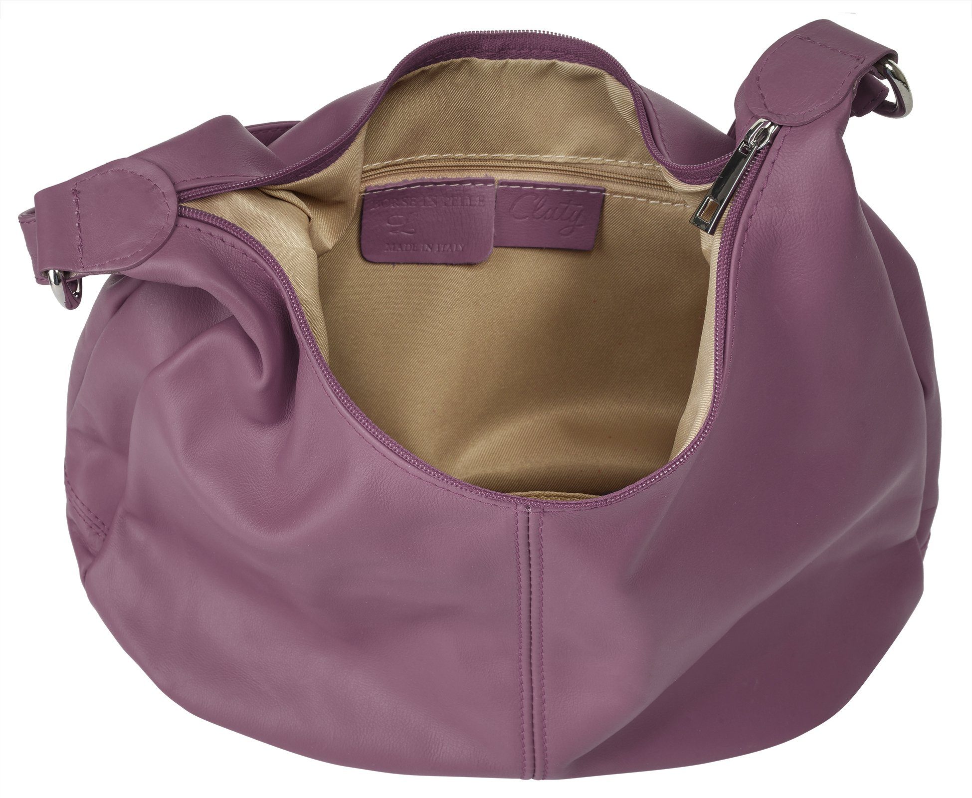 Cluty Shopper echt leer, made in italy