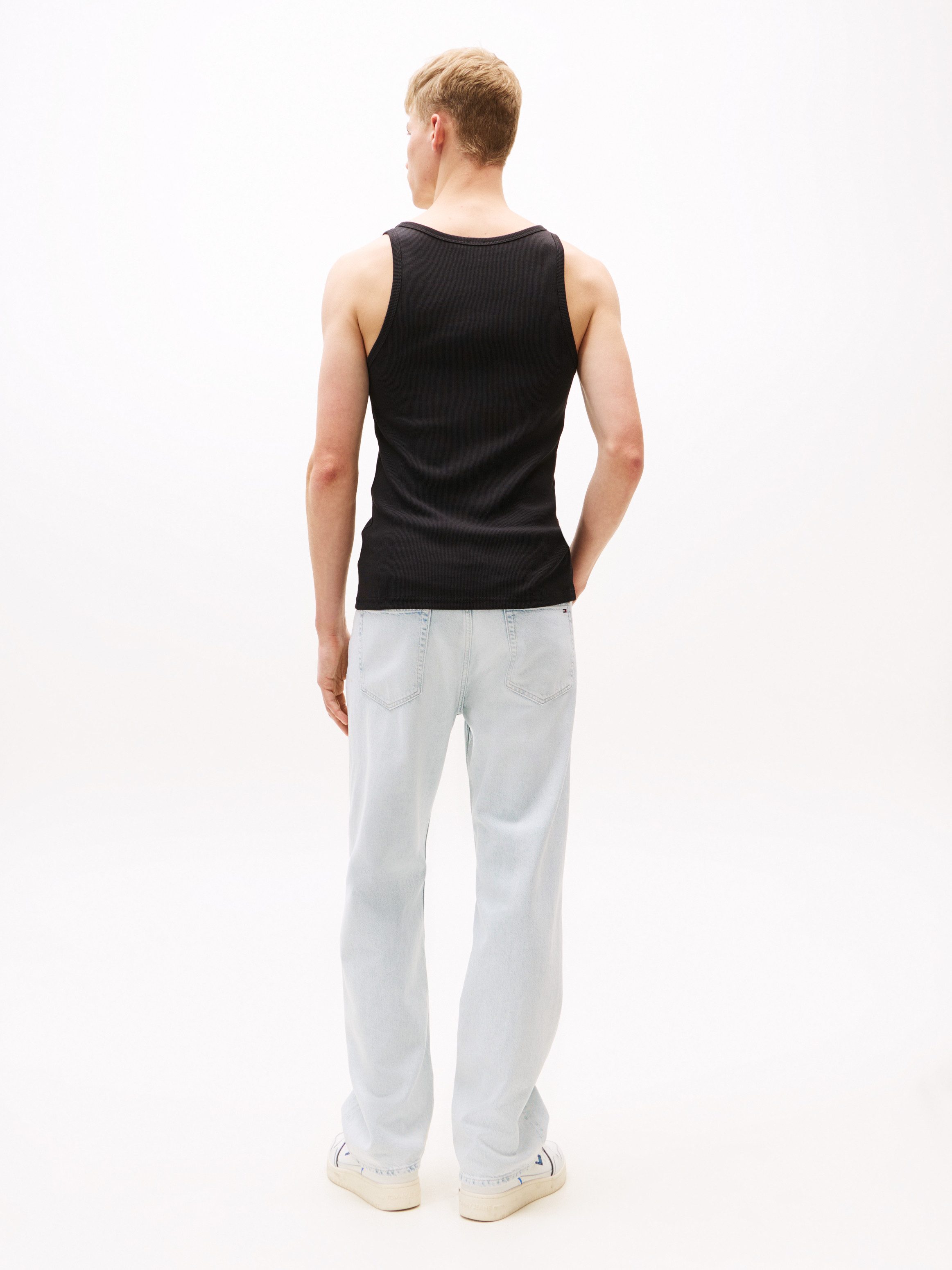TOMMY JEANS Tanktop TJM XSLIM CLSSC FLAG RIBBED TANK