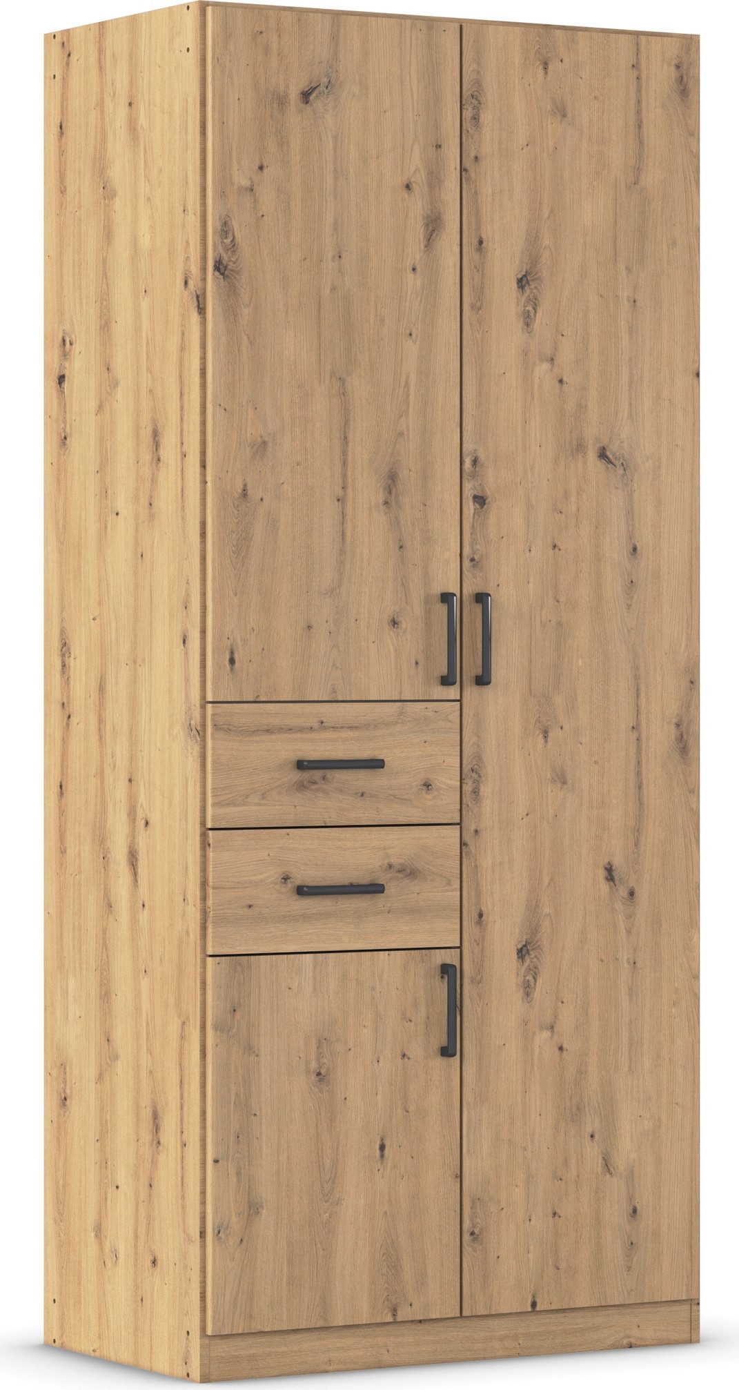 rauch Draaideurkast Kledingkast kast garderobe MAIKA met decor-front 2 lades, in verschillende breedtes, hoogtes, kleuren, made in germany