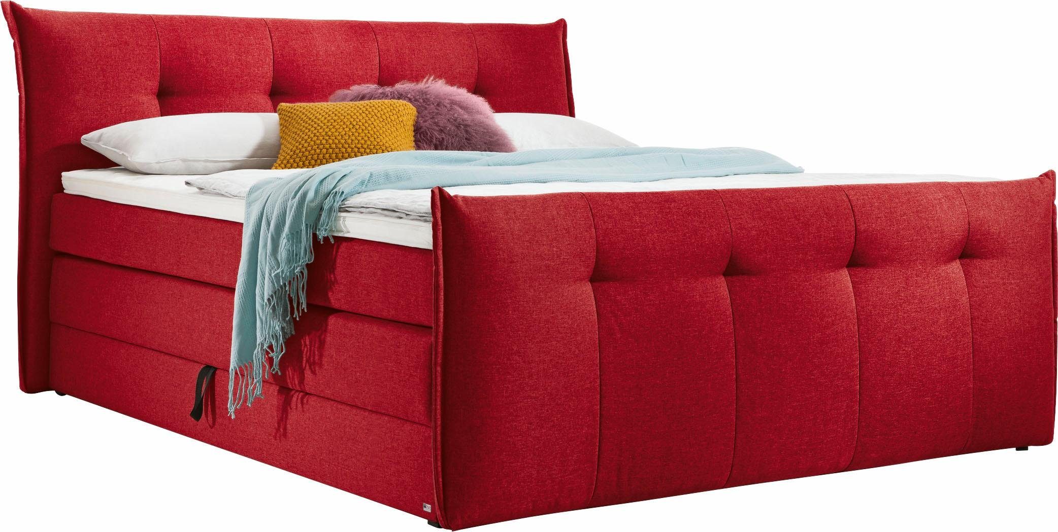 Set one by Musterring Boxspring Florida met bedkist, in 5 ligcomfortvarianten