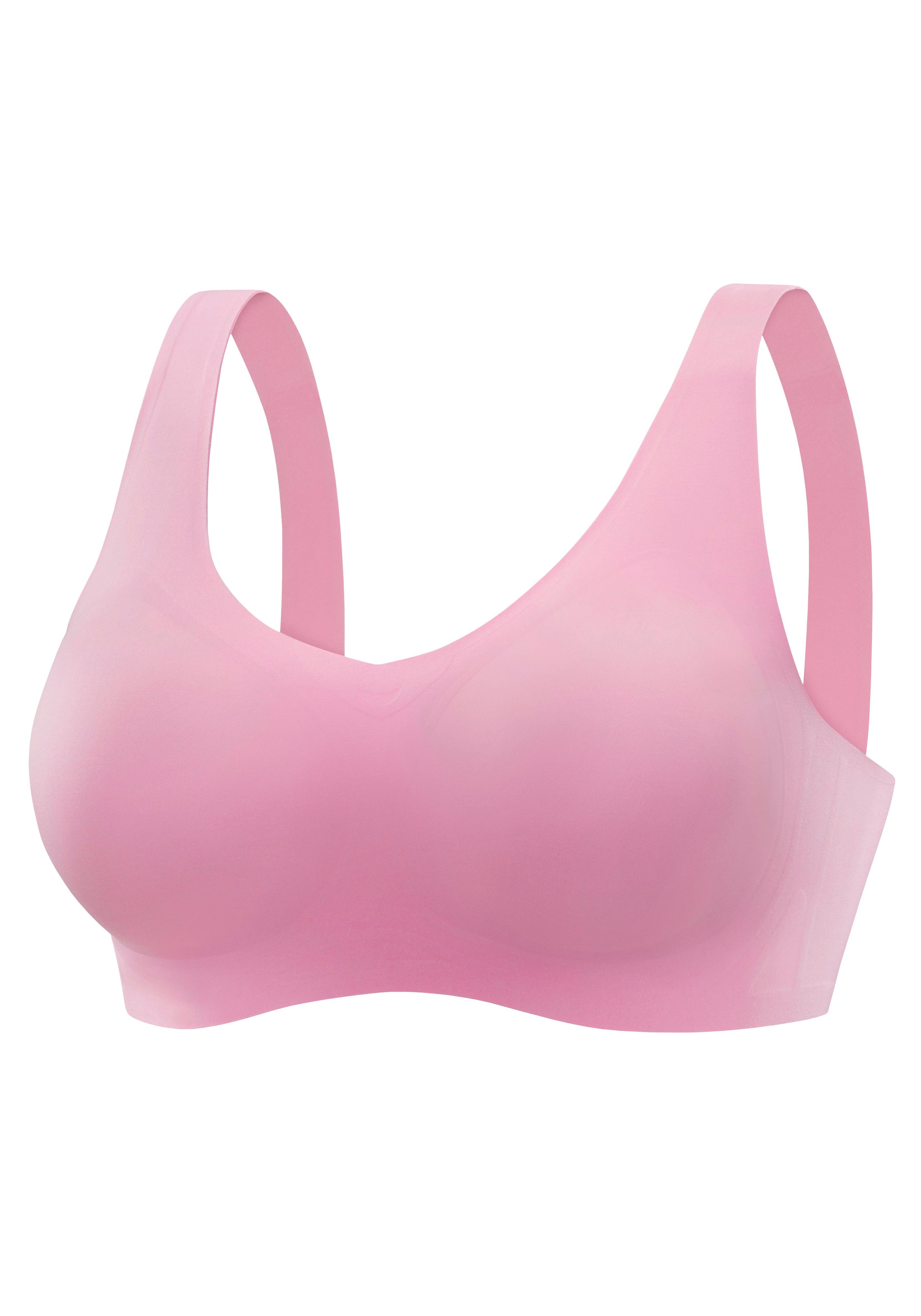 Nuance Bralette-bh SEAMLESS, zonder beugels, met geïntegreerd push-up kussen, Basic Lingerie