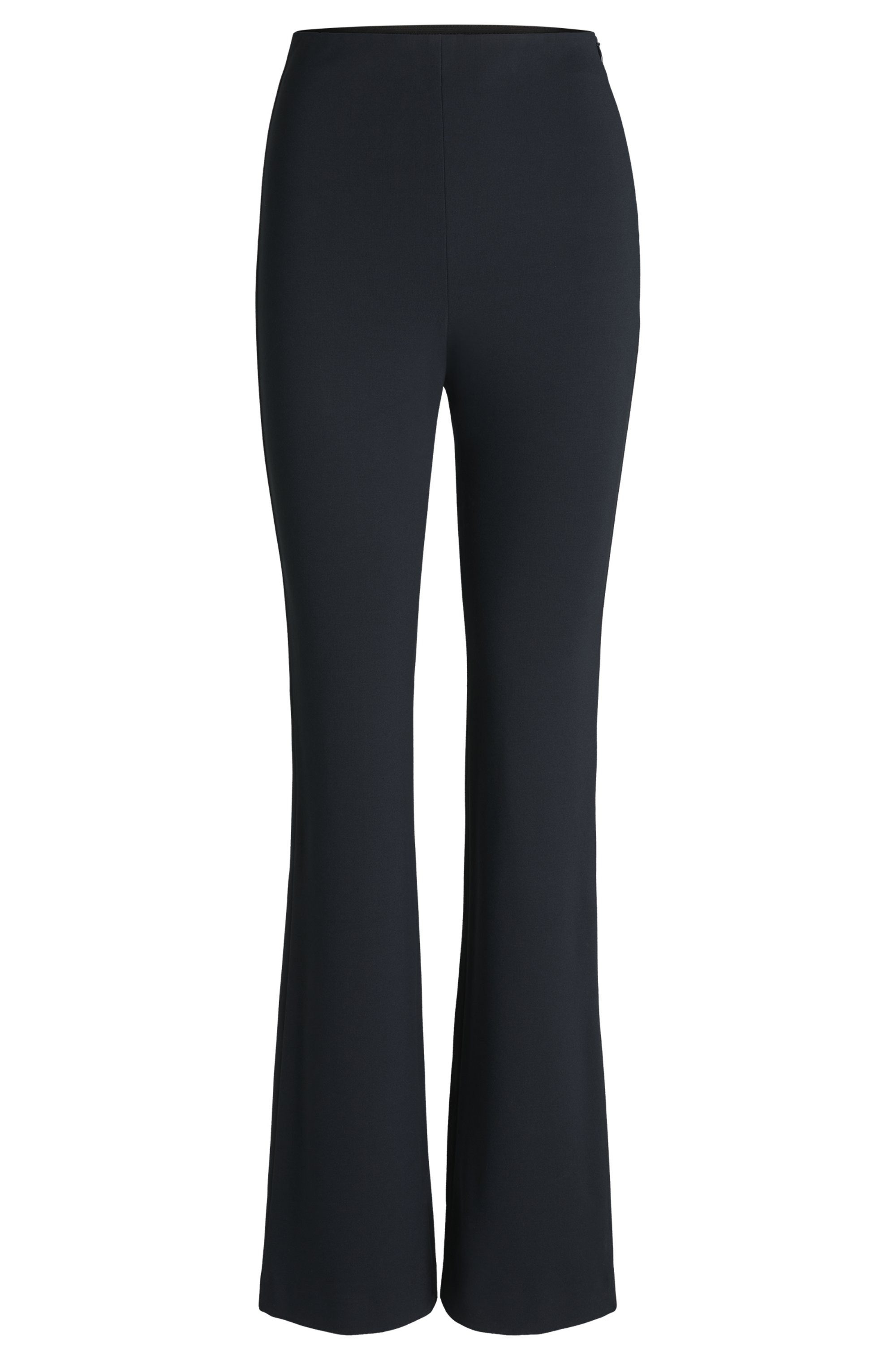 Boss Orange Geweven broek met zijrits, flared vorm, milano kwaliteit loungewear