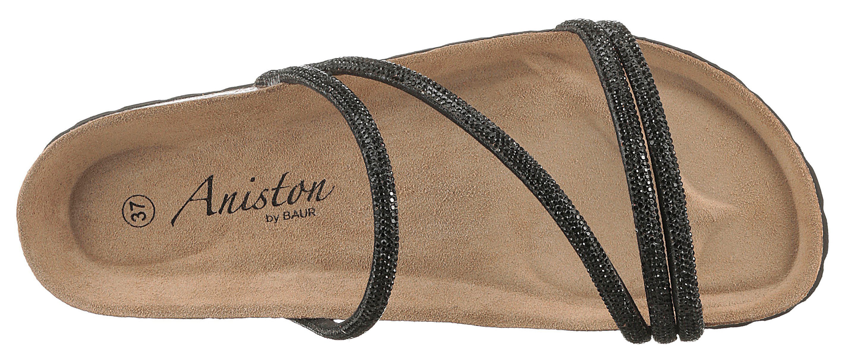 Aniston SHOES Slippers , zomerschoen, strandschoen, glitterstenen - nieuwe collectie