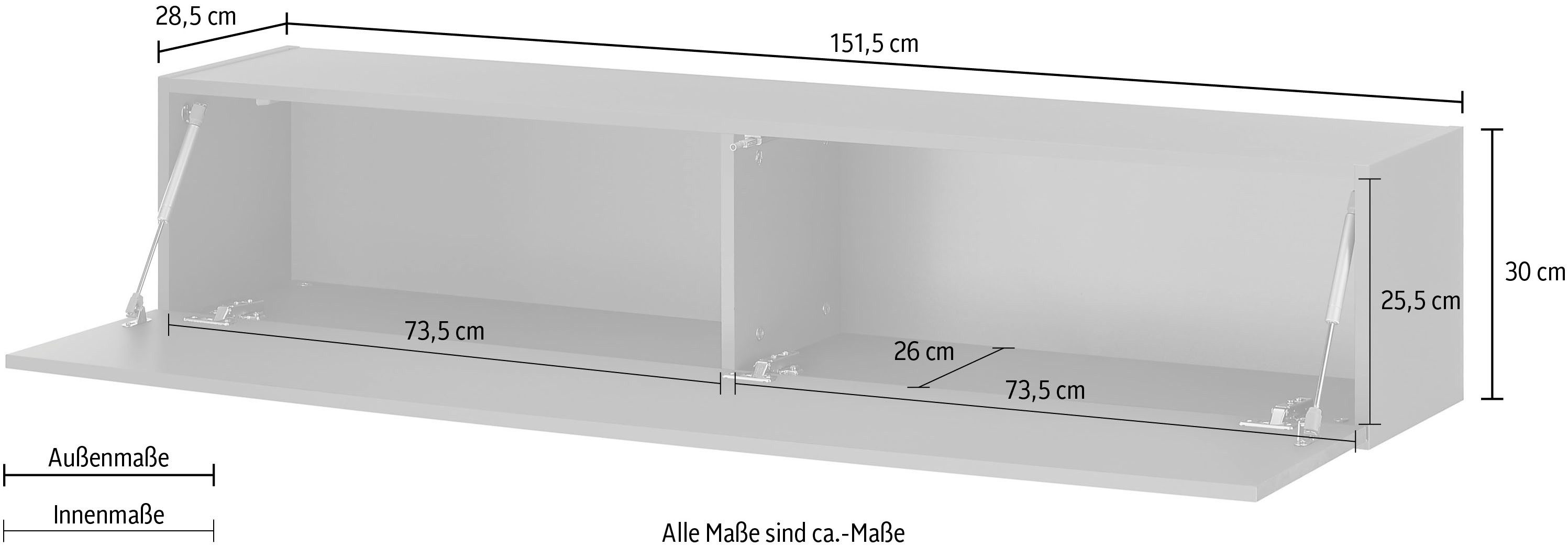 INOSIGN Tv-kast Largo Breedte ca. 152 cm