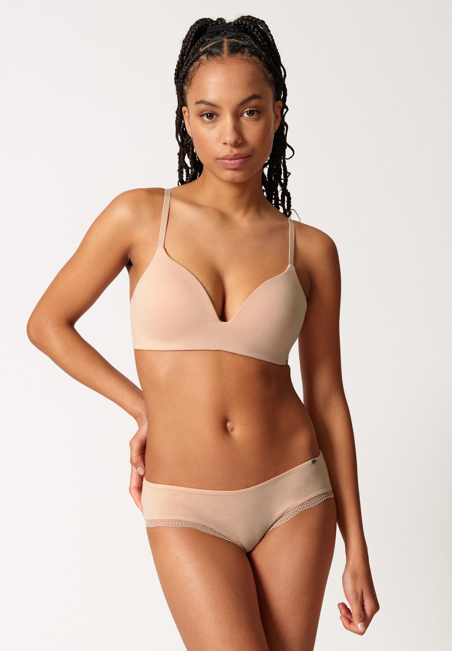 Skiny® Triangel-bh Classicotton Fijne kant aan de achterzijde van de onderborstband
