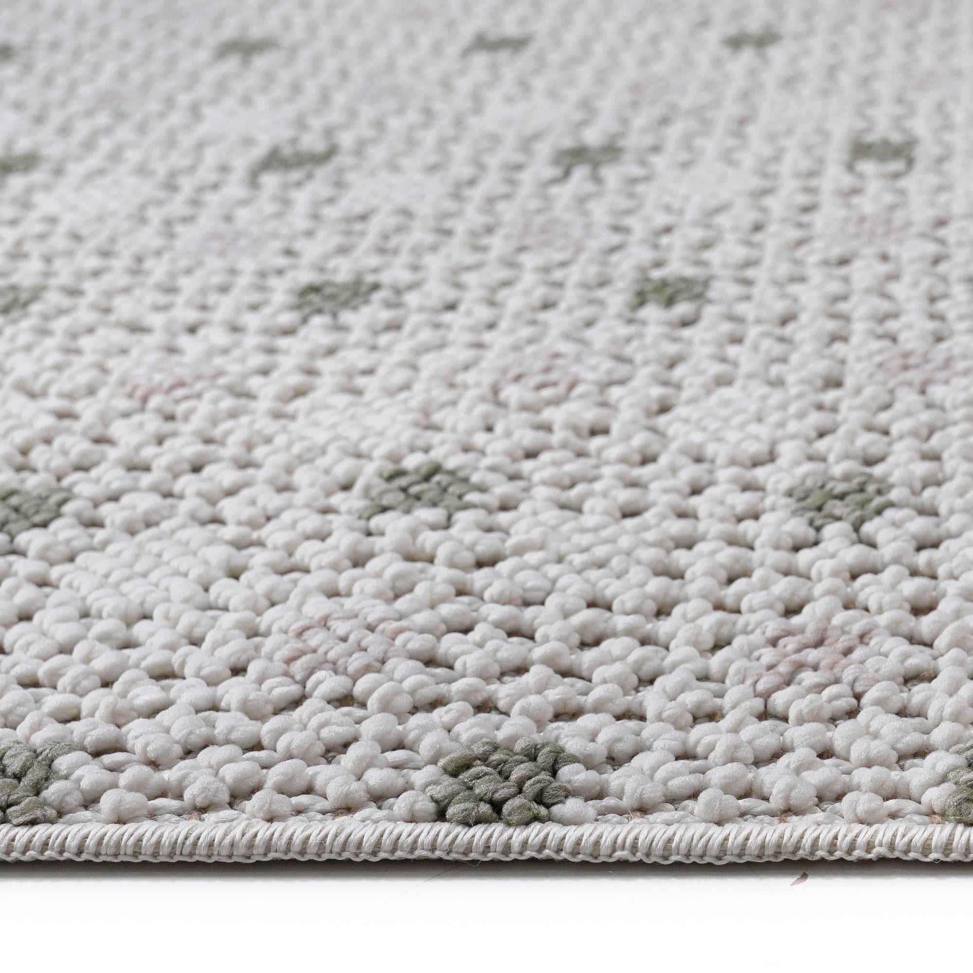 Bruno Banani Vloerkleed Dotty Wol-look, hoog-laag structuur, geschikt voor binnen en buiten, met franjes