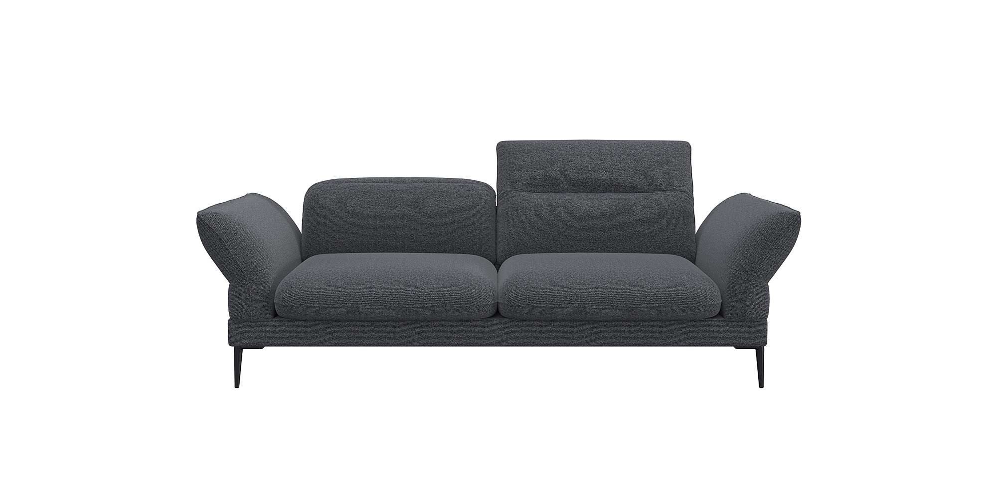 FLEXLUX 2,5-zits Salino, functie-sofa, relaxsofa Bank met arm- en hoofdeinde verstellingen, koudschuim & staalgolven