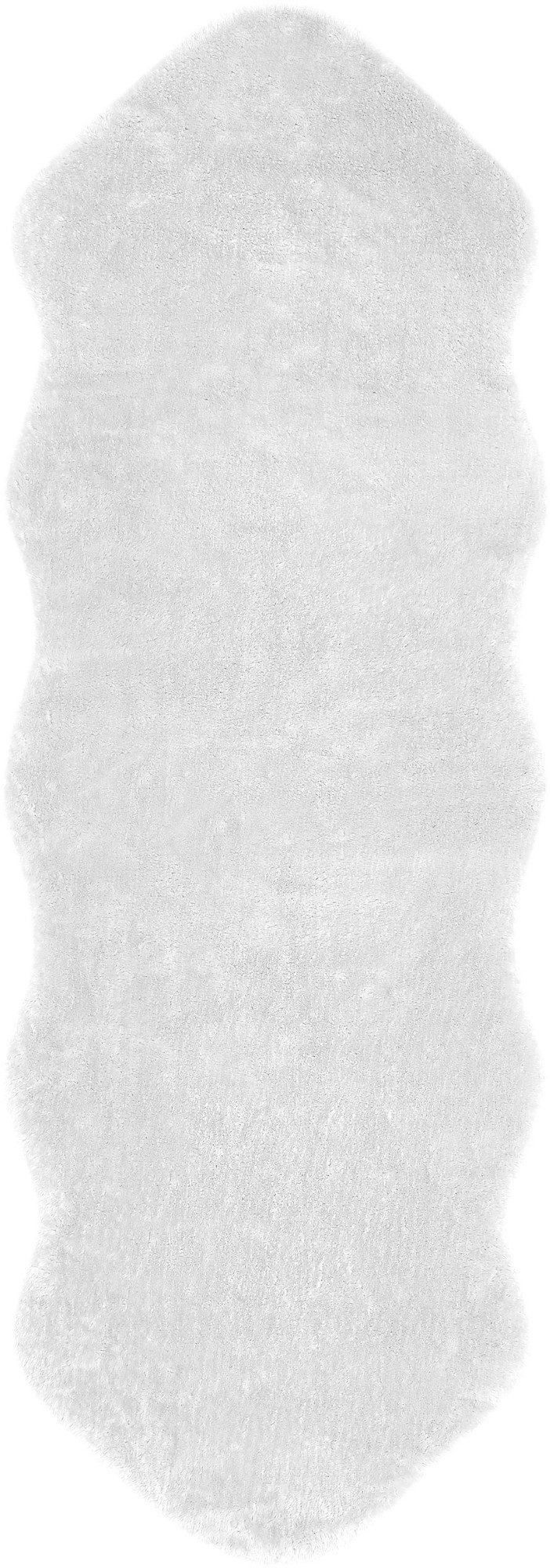 Andiamo Vachtvloerkleed Lam imitatiebont Nepbont, bijzonder zacht door microvezel, klantenfavoriet dieren vloerkleden maat 55x160 cm wit