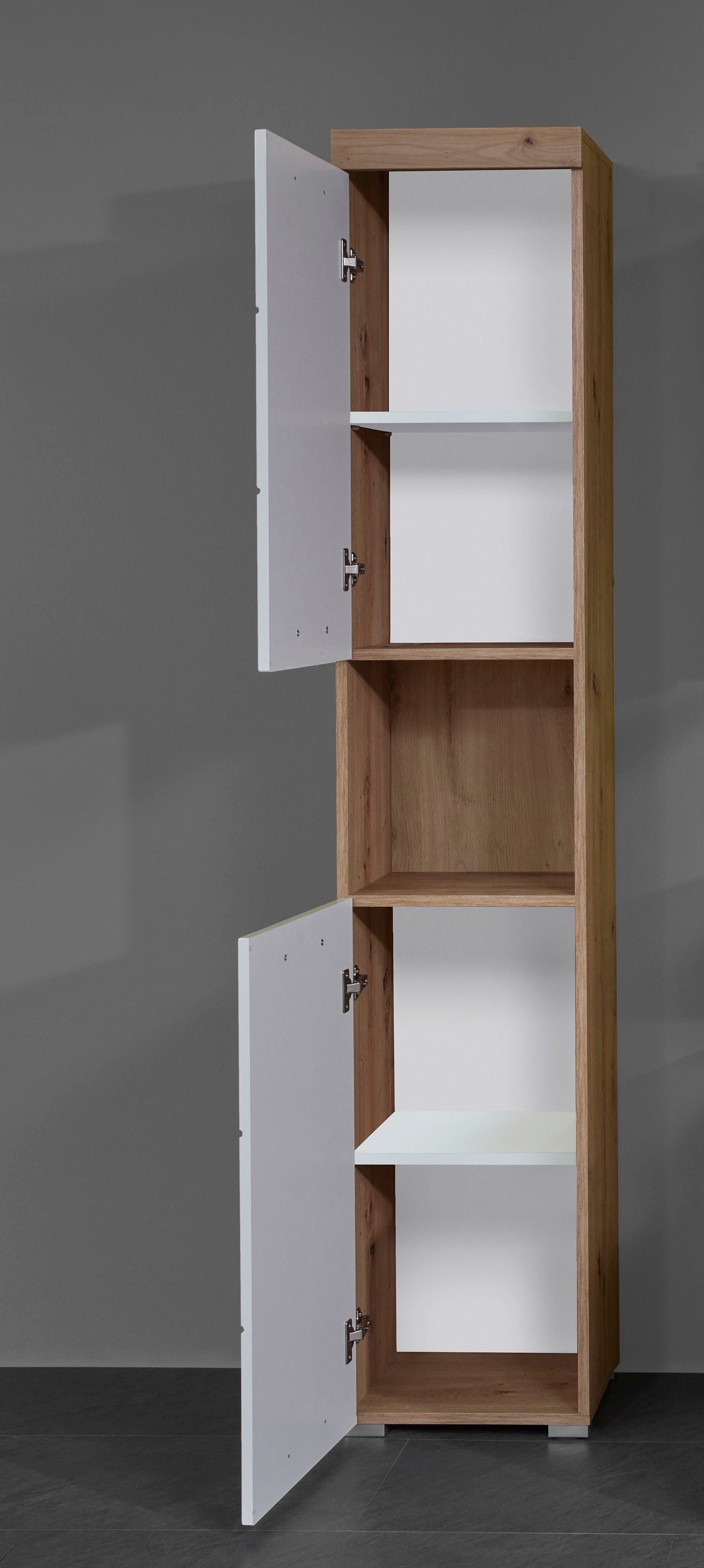 INOSIGN Badkamerserie Avena Badkamermeubels - hoge kast, wastafelonderkast en spiegelkast (set, 3-delig)