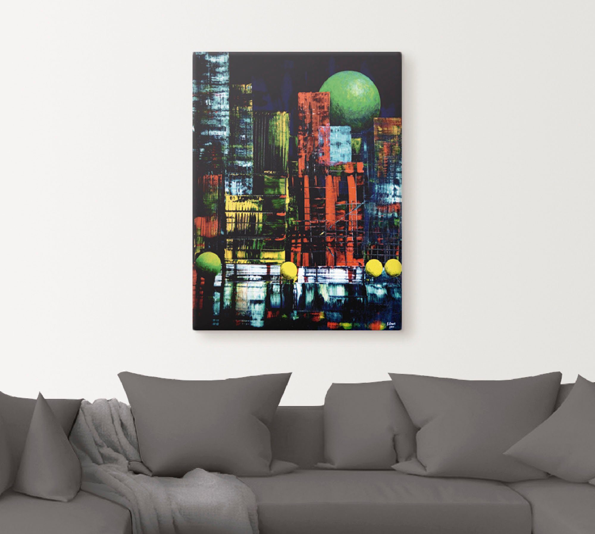 Artland Artprint New York abstract II als artprint op linnen, muursticker in verschillende maten
