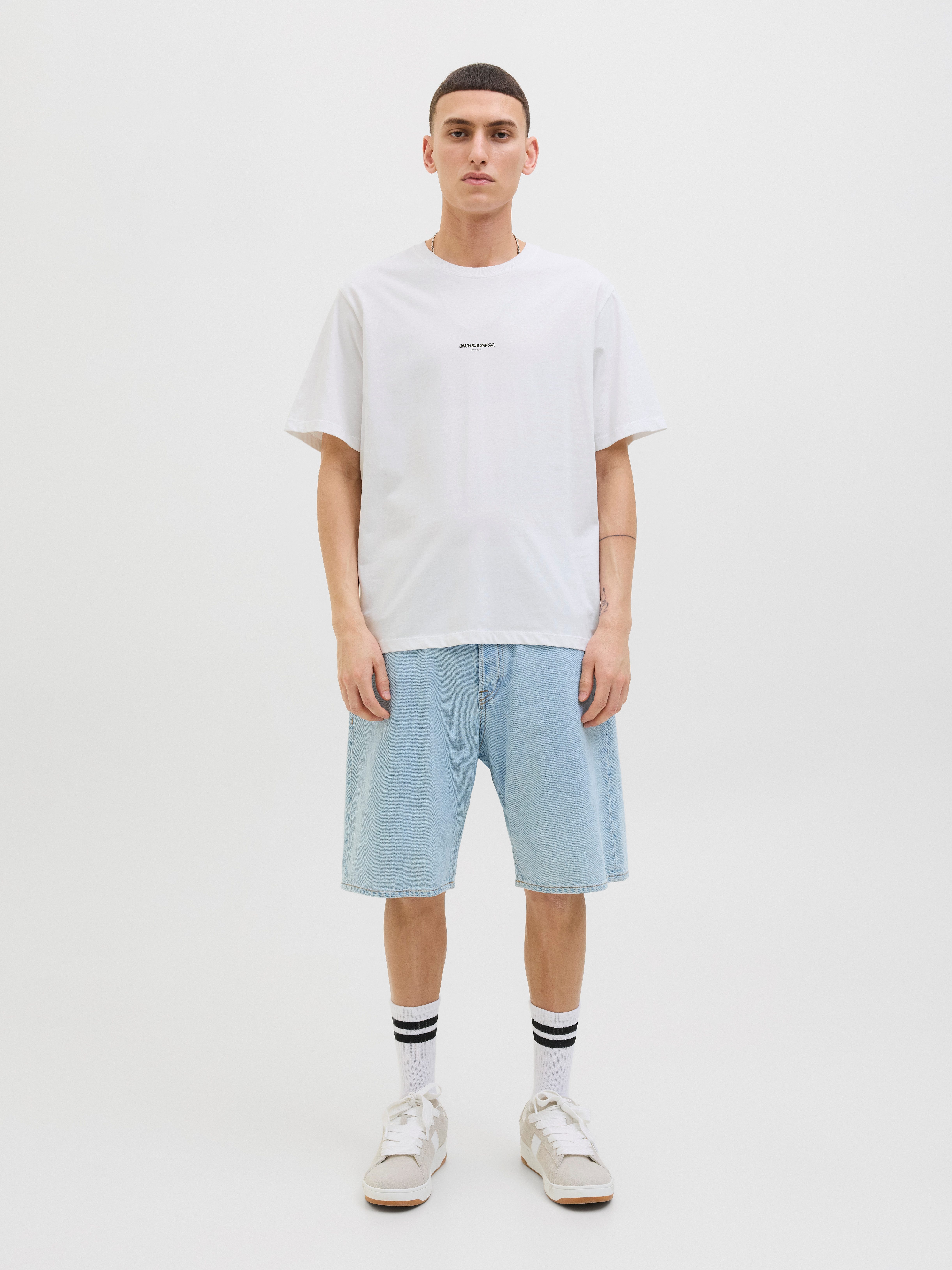 Jack & Jones Shirt met print JORTAVIRA POSTER TEE SS CREW NECK