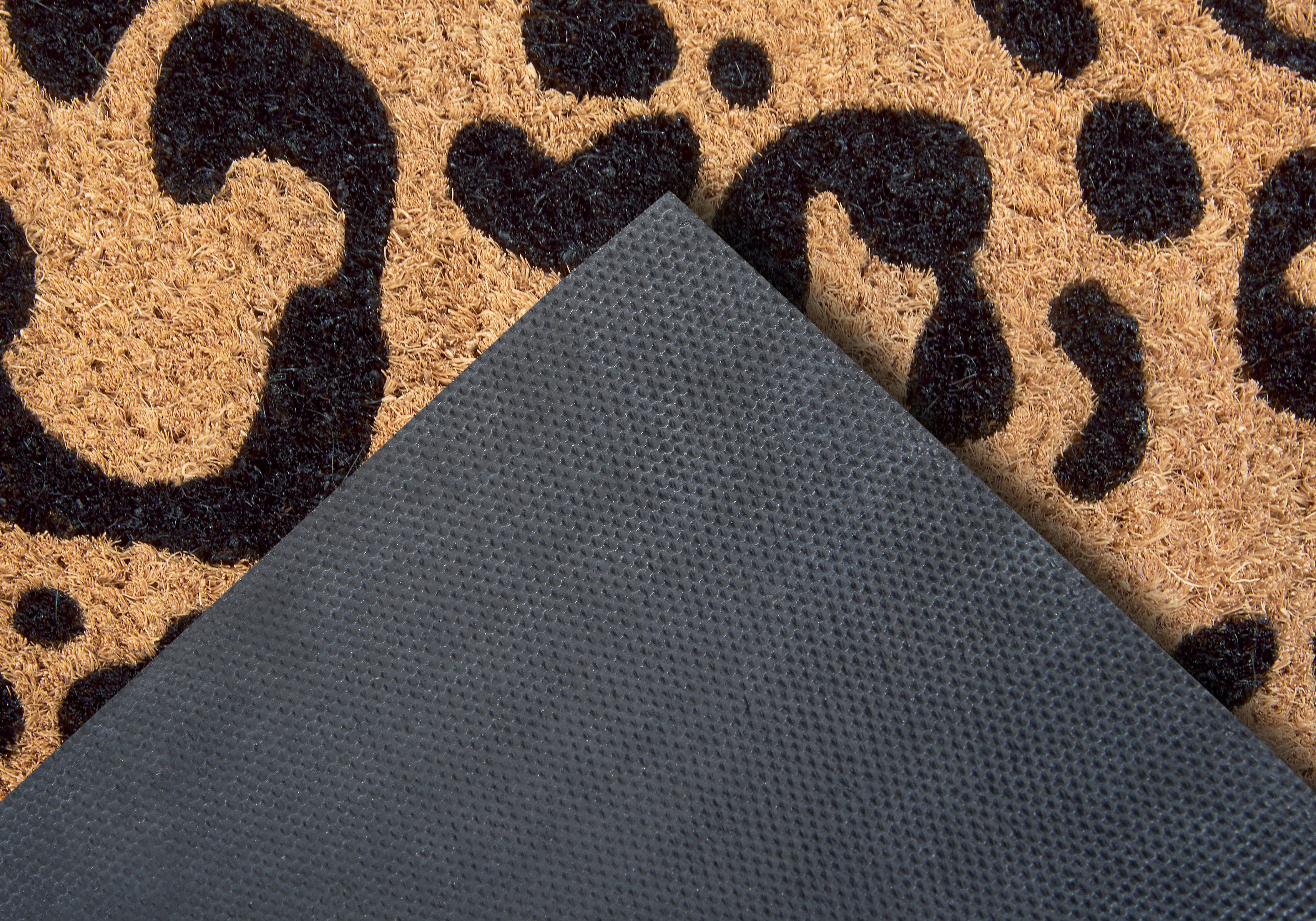 HANSE Home Mat Mix Mats Kokos Leopard Look, deurmat Kokos, vuilopvangmat, outdoor, antislip, binnen, kokosmat, gang