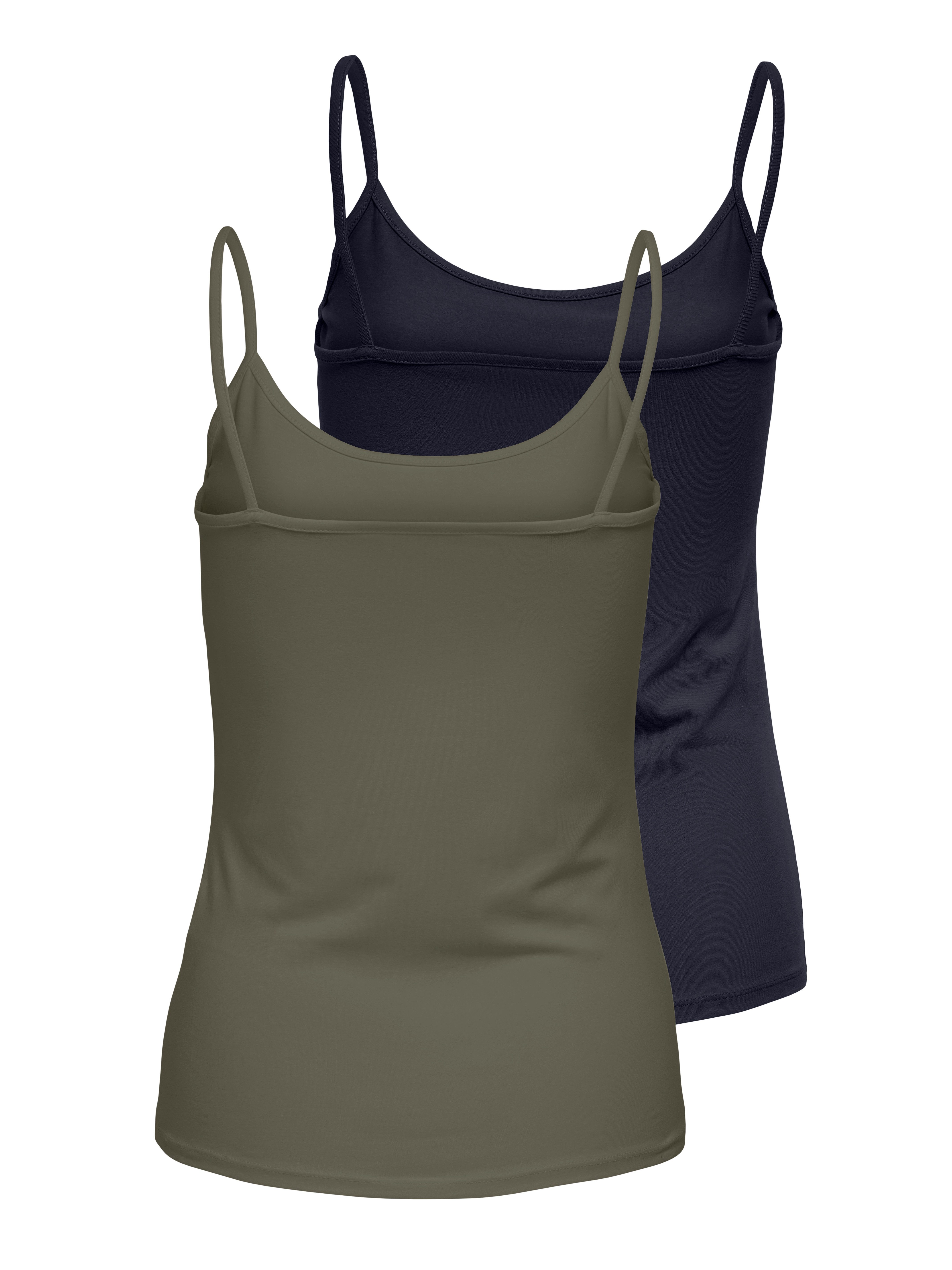 Only Top met spaghettibandjes ONLLOVE SINGLET 2PACK JRS NOOS (set, 2-delig)