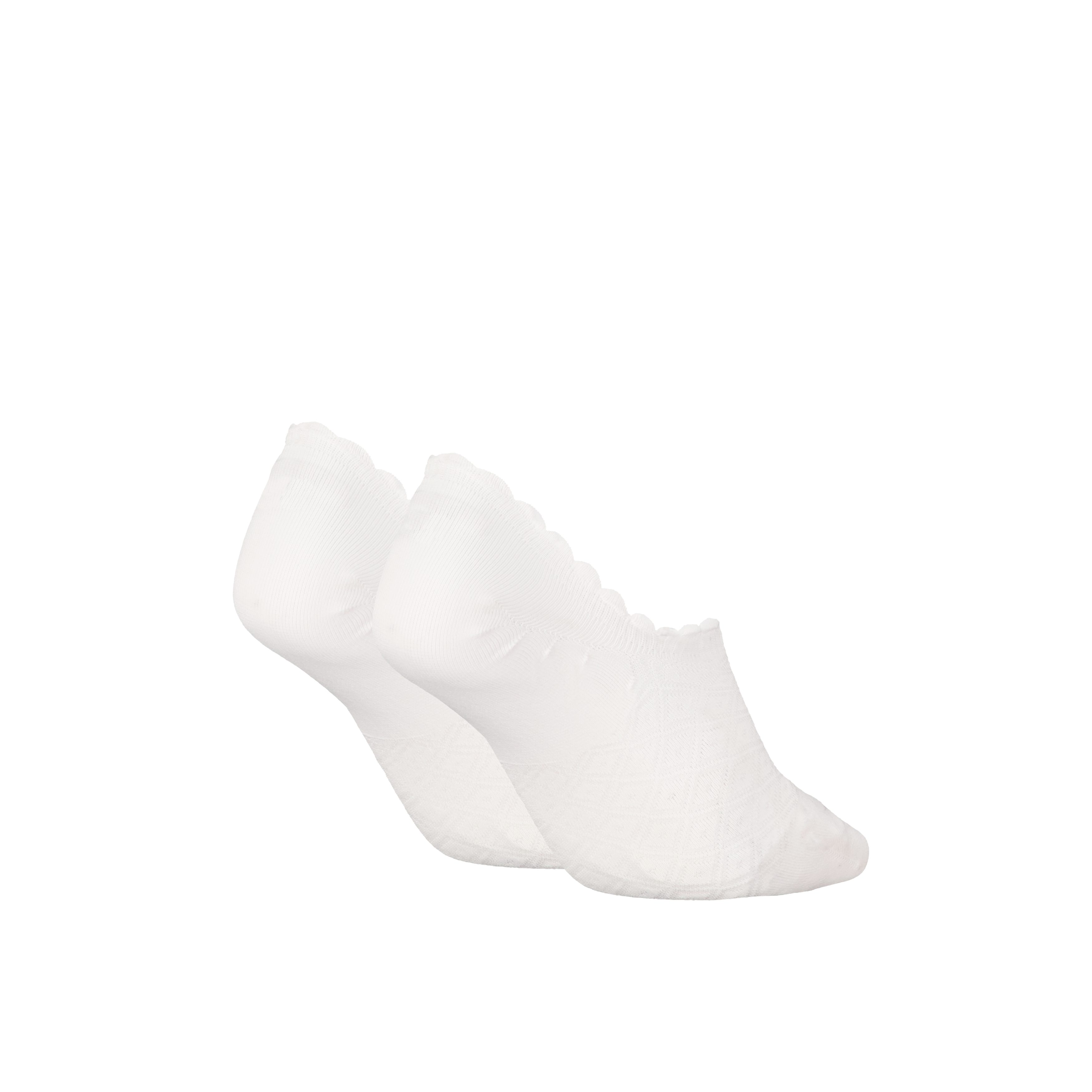 Calvin Klein Jeans Enkelsokken CK WOMEN FOOTIE HIGH CUT 2P DIAMOND (2 paar)