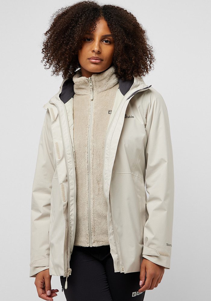 Jack Wolfskin Functioneel 3-in-1-jack ROTWAND 3IN1 JKT W