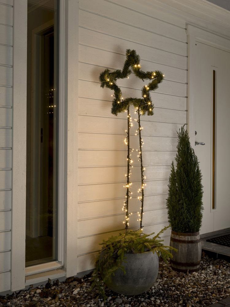 KONSTSMIDE Led-lichtsnoer Kerstversiering buiten gevroren, 80 warmwitte diodes