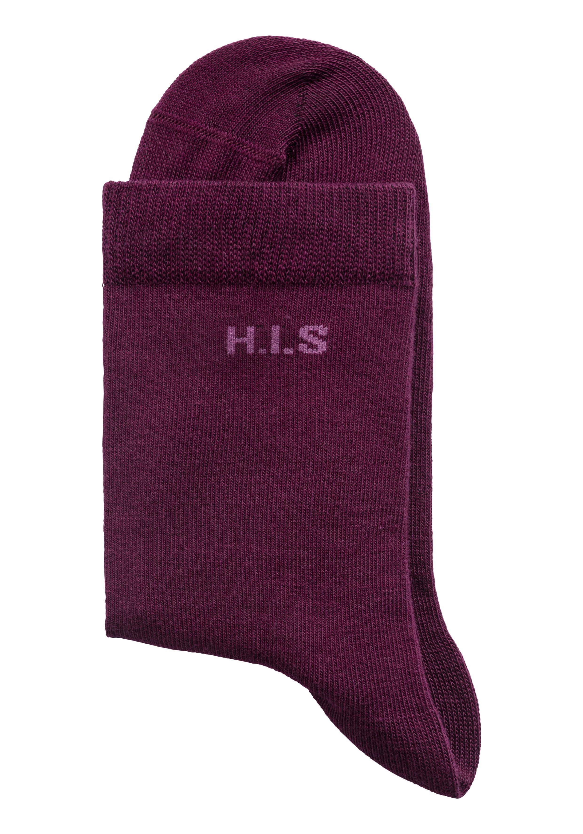 H.I.S Sokken met ingebreid logo (set, 16 paar)