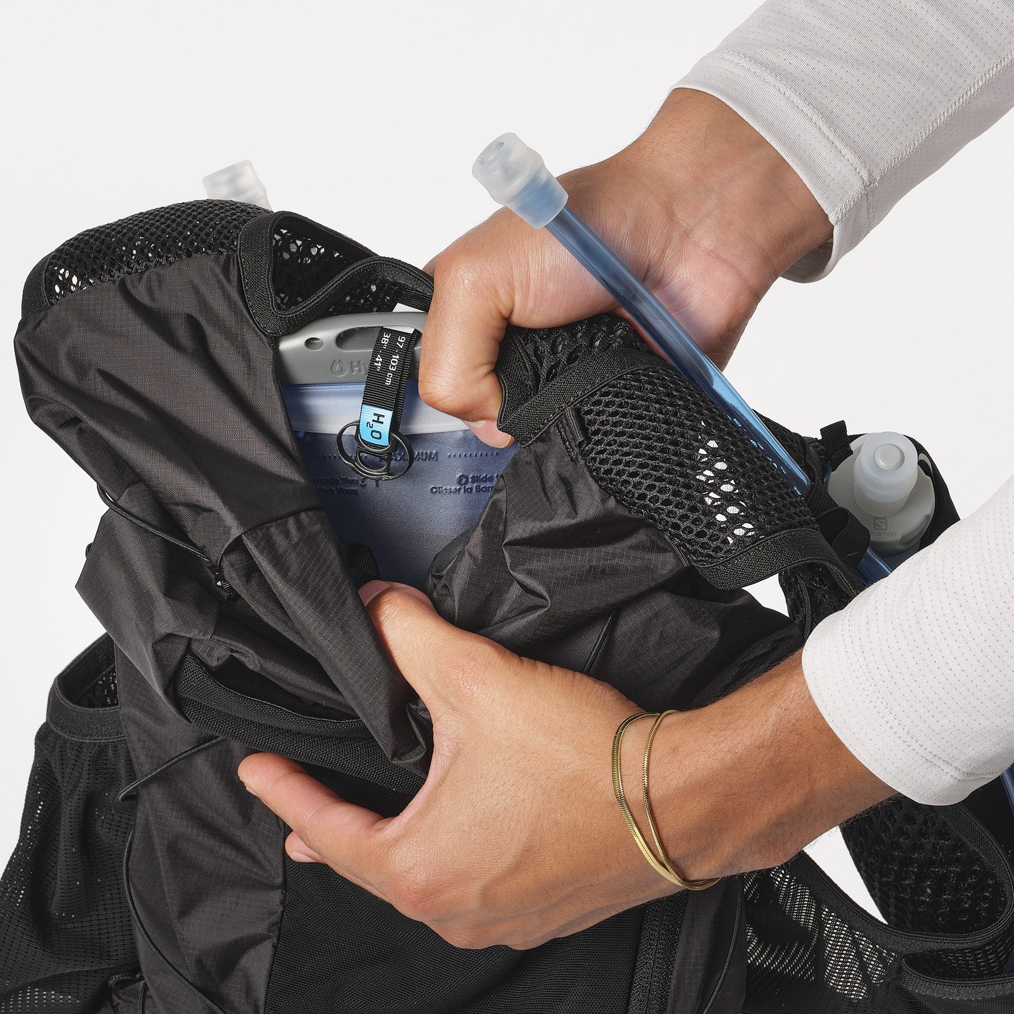 Salomon Drinkrugzak ACTIVE SKIN 12 Rugzak / running-bodywarmer met flasks uniseks