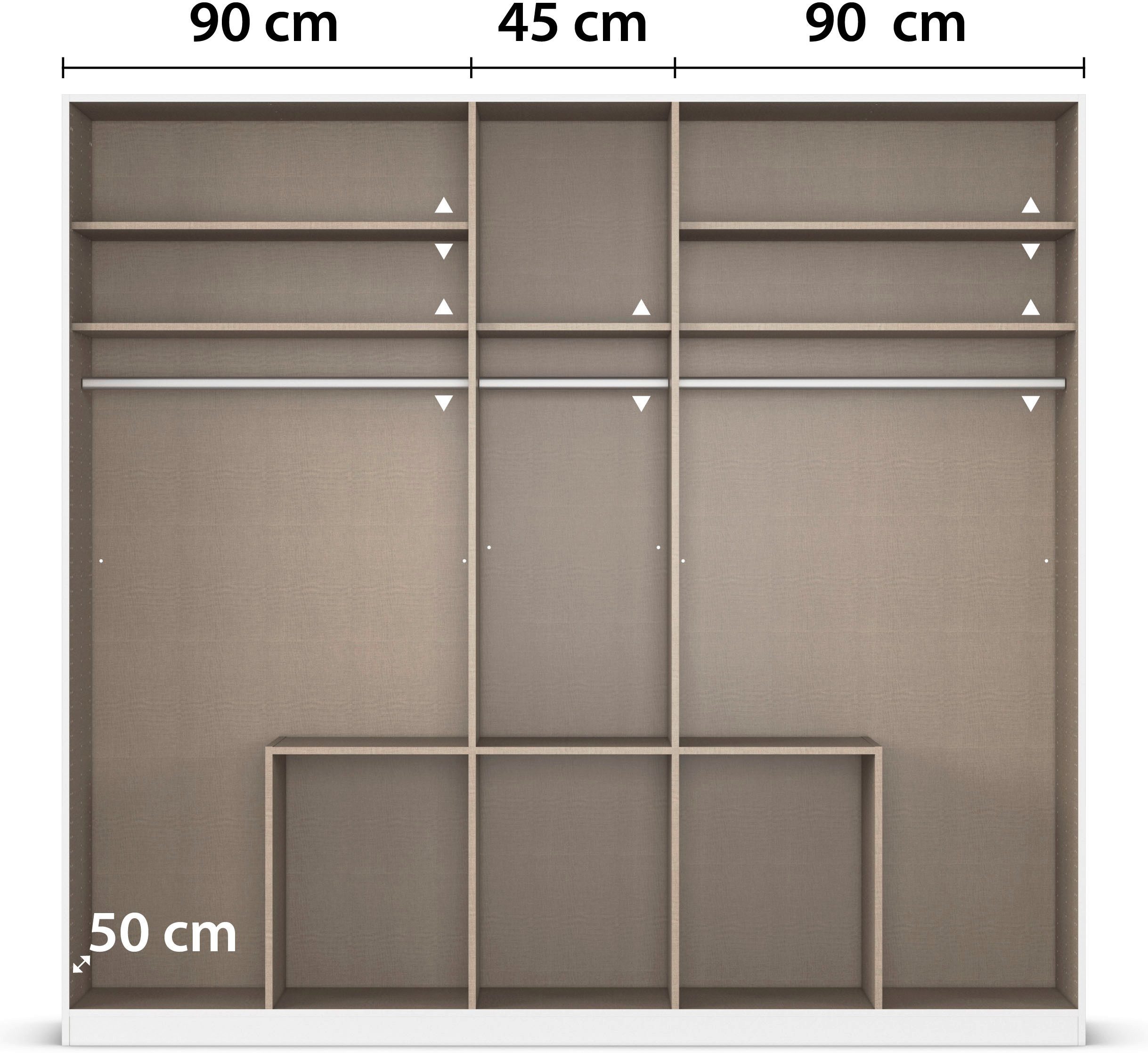 rauch Draaideurkast Kledingkasten kast garderobe AGORDO met glazen front